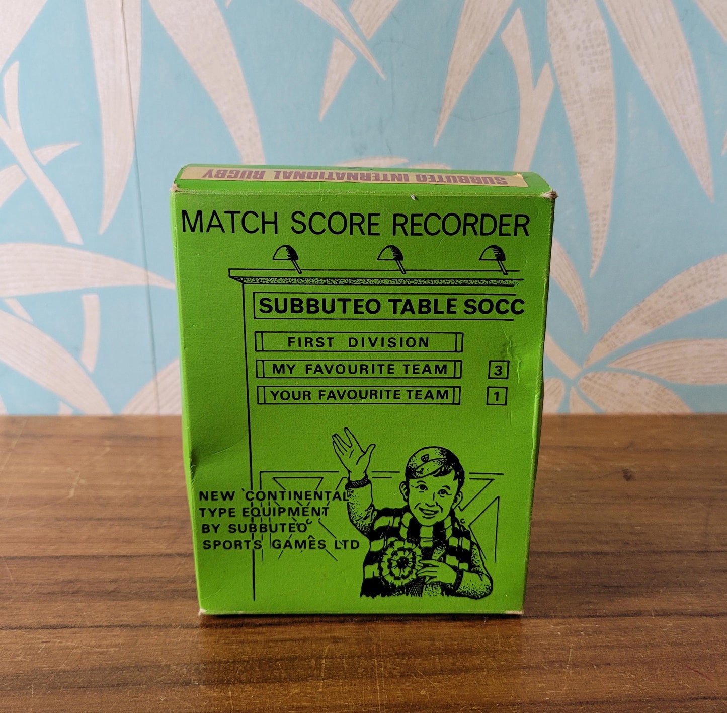 1960s/70s Subbuteo International Rugby 'Z' match score recorder