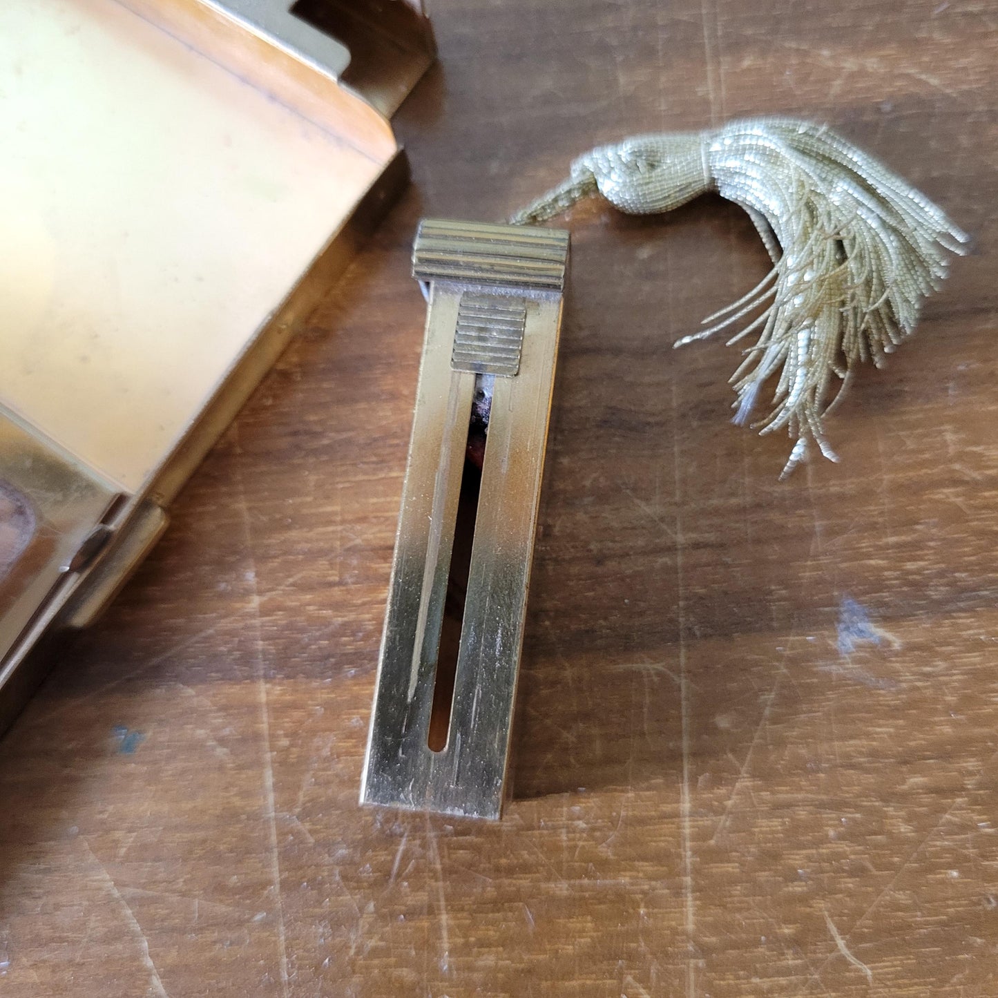 1940s Volupte Sophisticase gold-tone compact & cigarette case