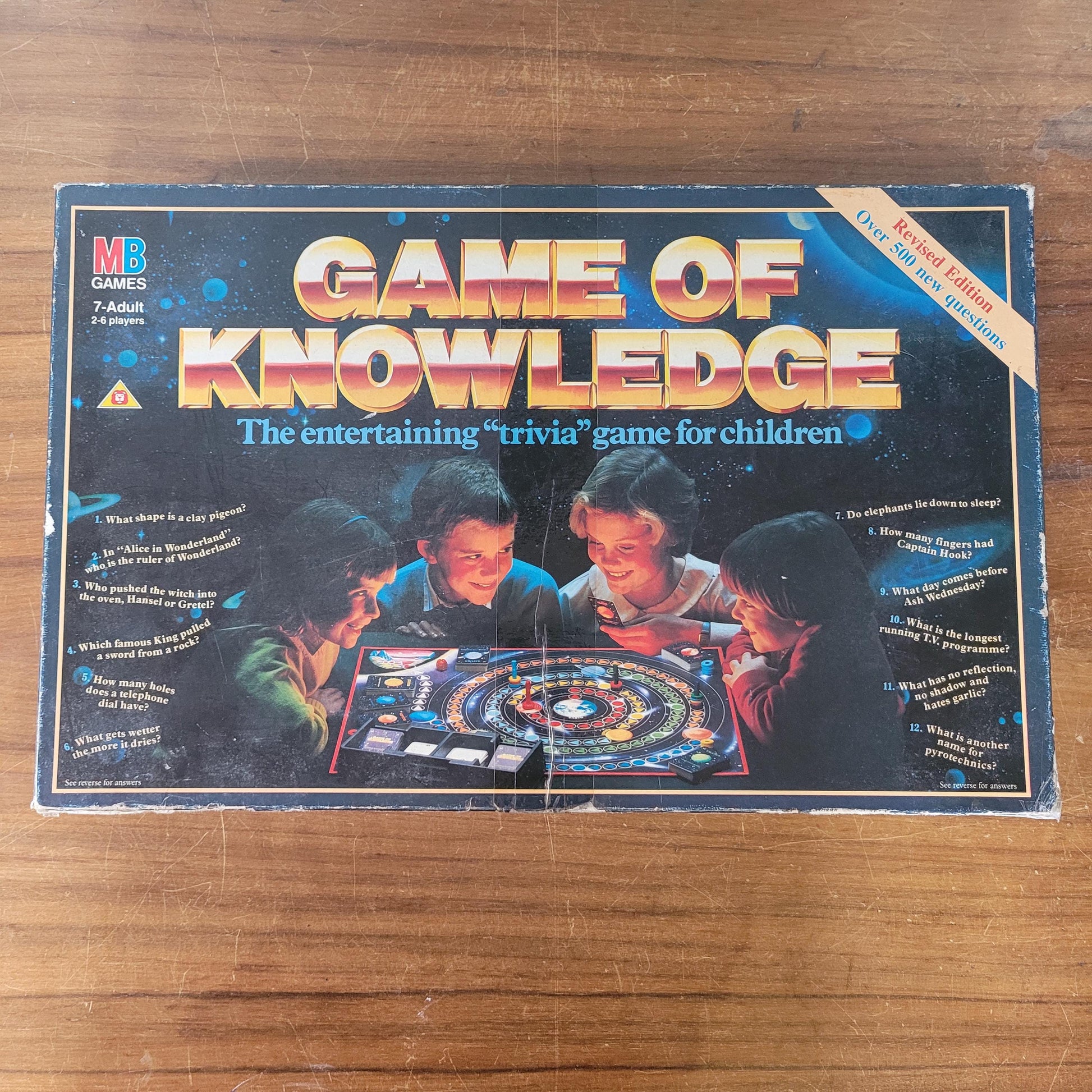 1984 MB Games Game of Knowledge Revised Edition trivia board game