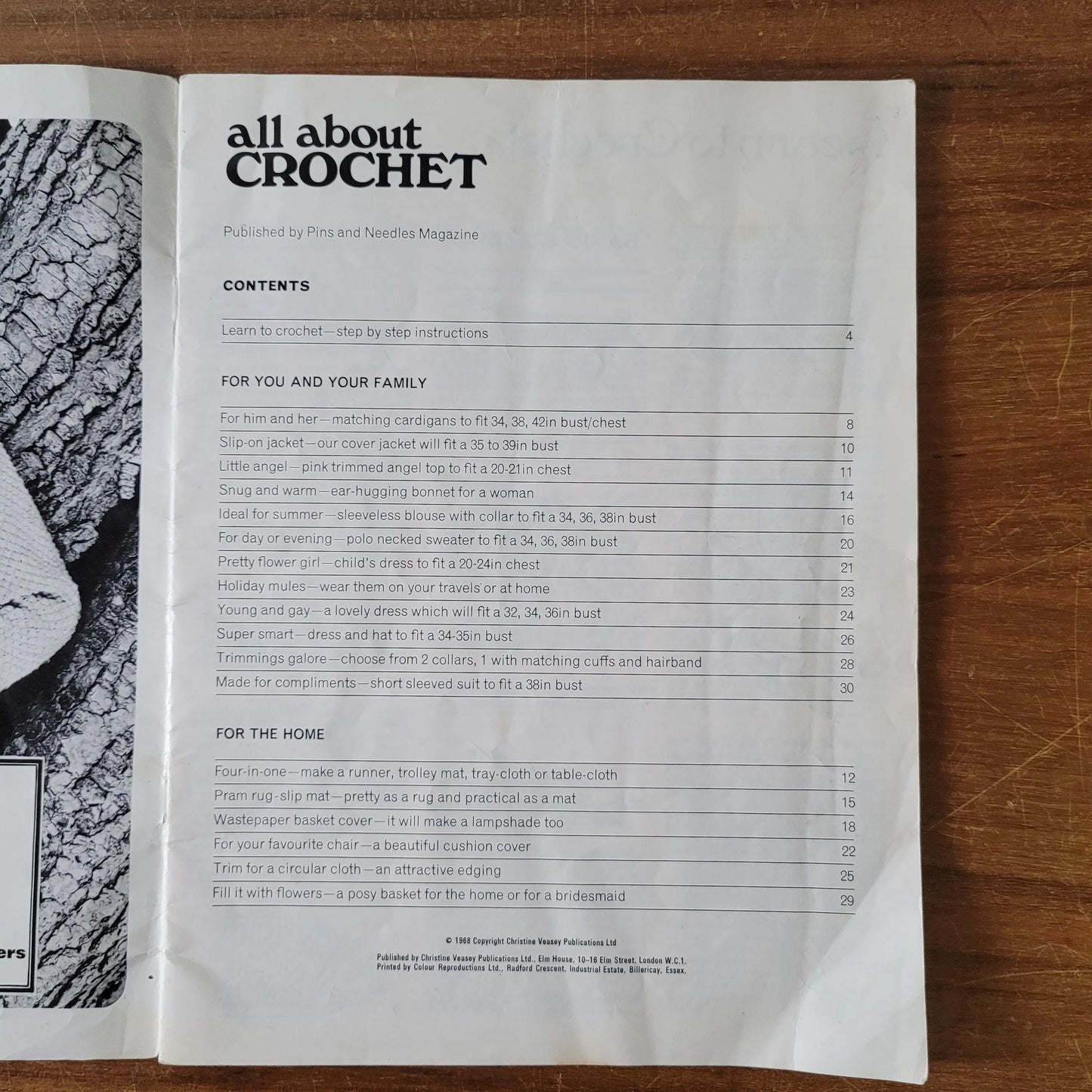 1968 Pins & Needles All About Crochet: step by step guide to perfect crochet