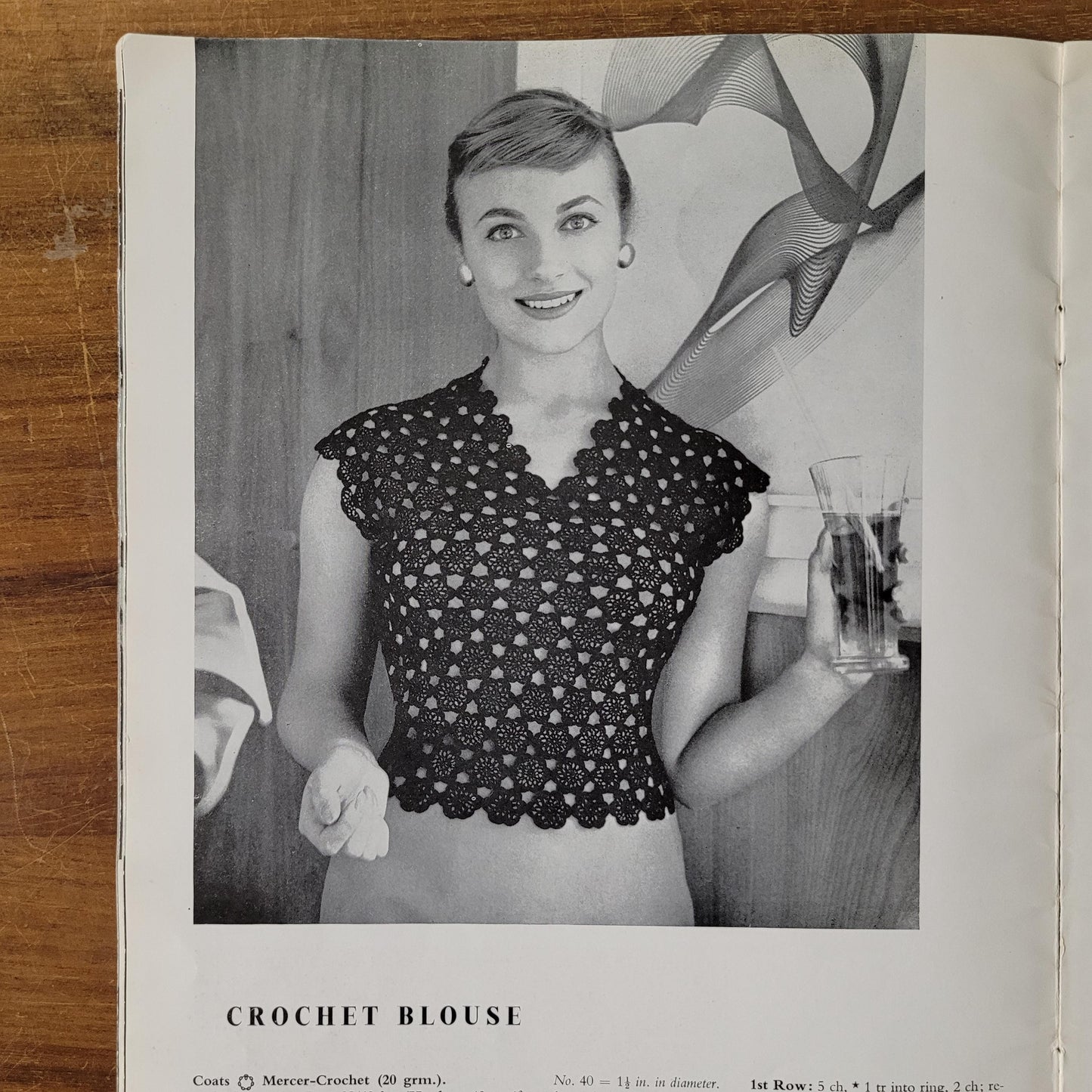 1950s J.P Coats Motif Designs for Crochet, Tatting & Knitting, book No.590