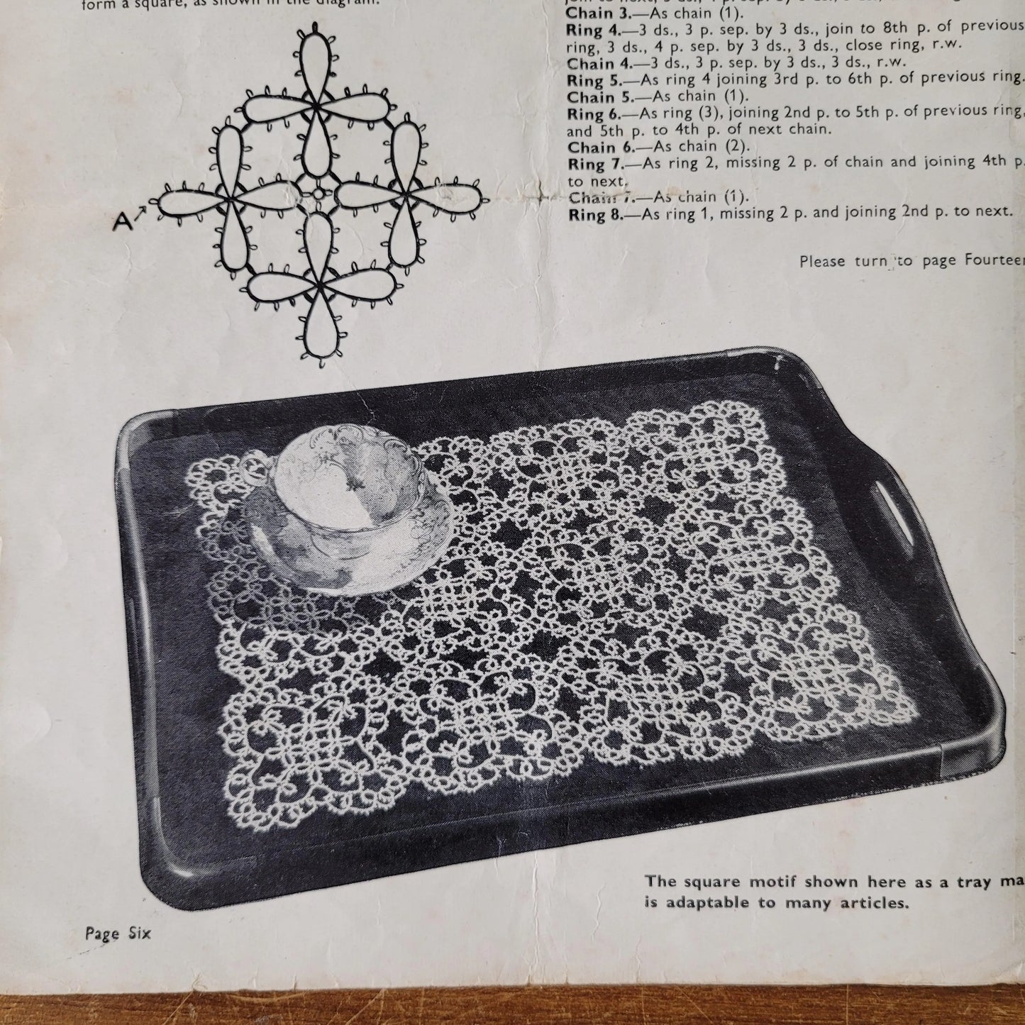 1940s Tatting by Penelope, a Needlecraft Publication pattern booklet