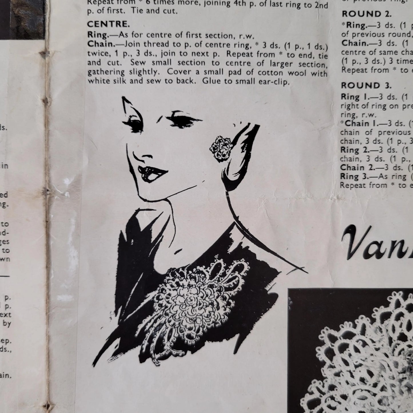 1940s Tatting by Penelope, a Needlecraft Publication pattern booklet