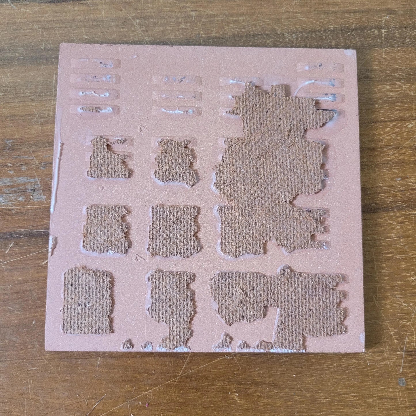Set of four 1970s floral tiles, made in Spain