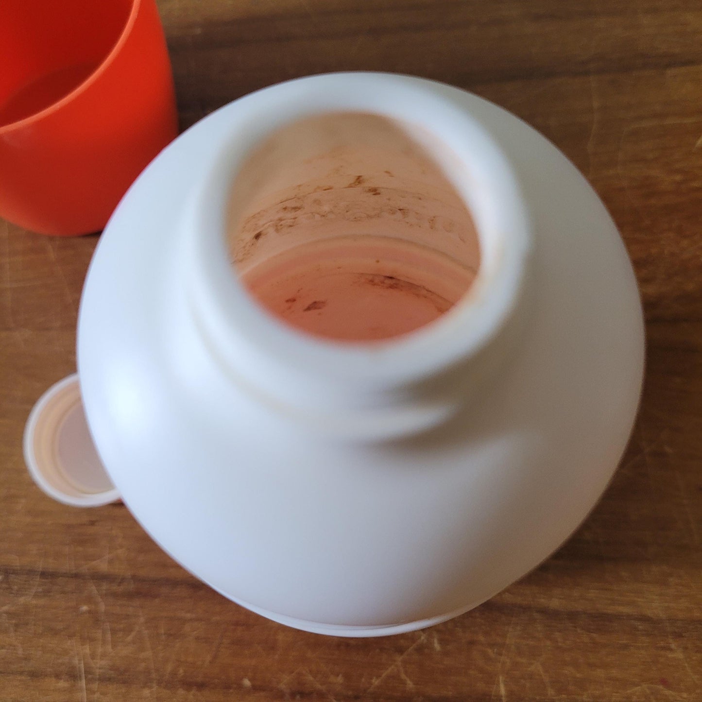1970s orange Vacco vacuum flask, & Cool-Ova Duo Flask