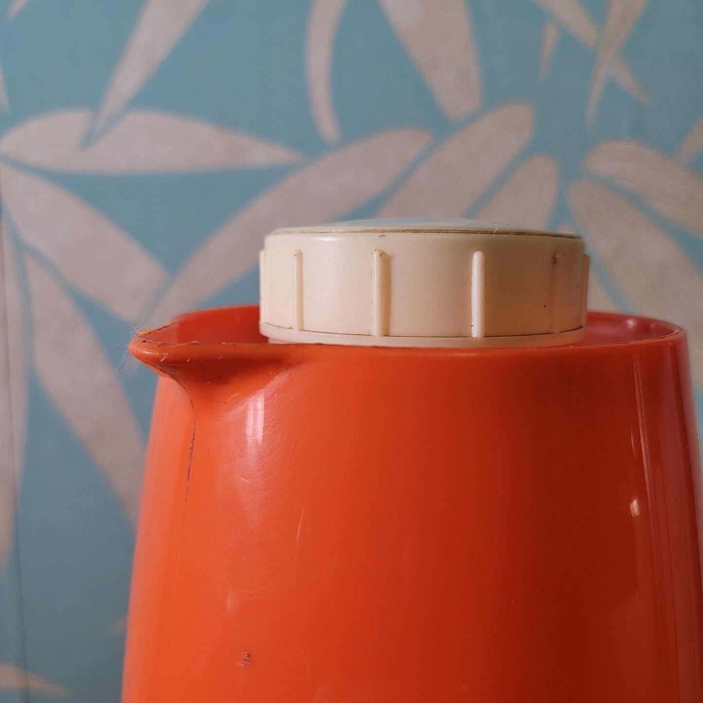 1970s orange Vacco vacuum flask, & Cool-Ova Duo Flask