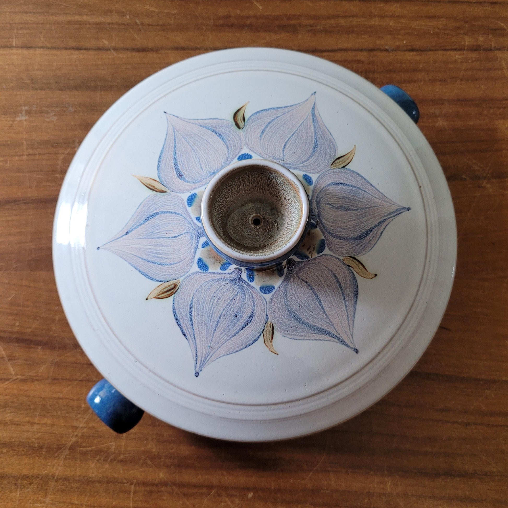 1960s Denby Langley Chatsworth lidded casserole dish