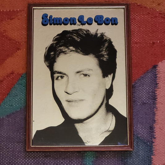1980s Duran Duran's Simon Le Bon art mirror
