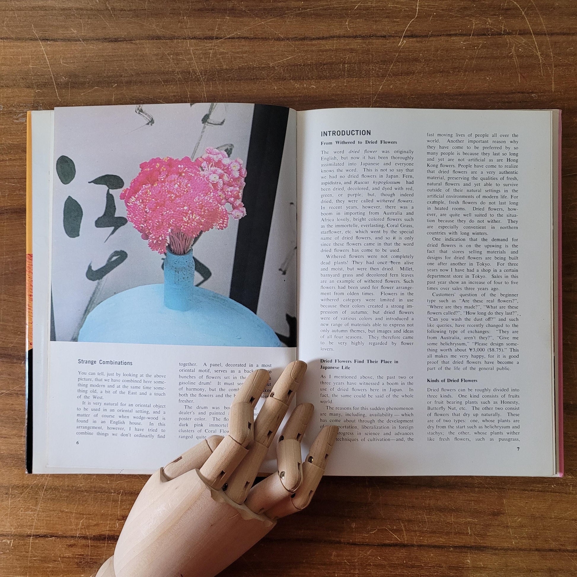 Ikebana Ever Lastings; dried-flower arrangements, by Mami Kawasaki (Hardback, 1969)