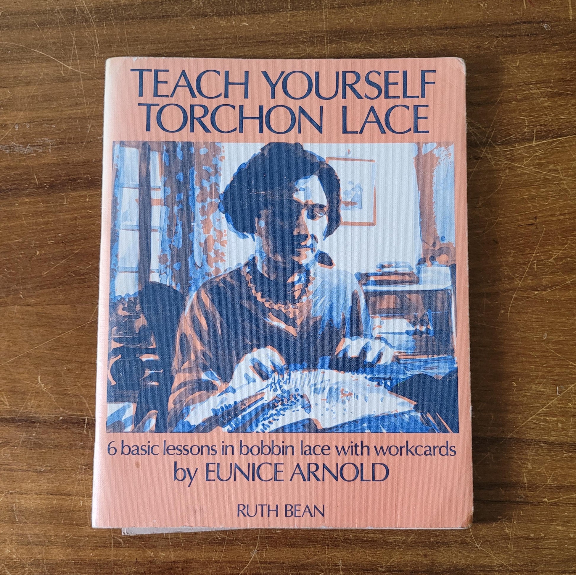 Teach Yourself Torchon Lace (work cards used, but complete), by Eunice Arnold (Softback, 1979)
