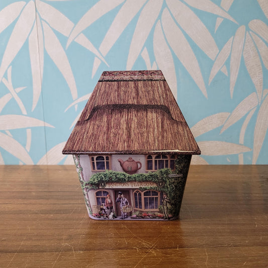 Collectable Ringtons Tearoom metal house-shaped candy tin