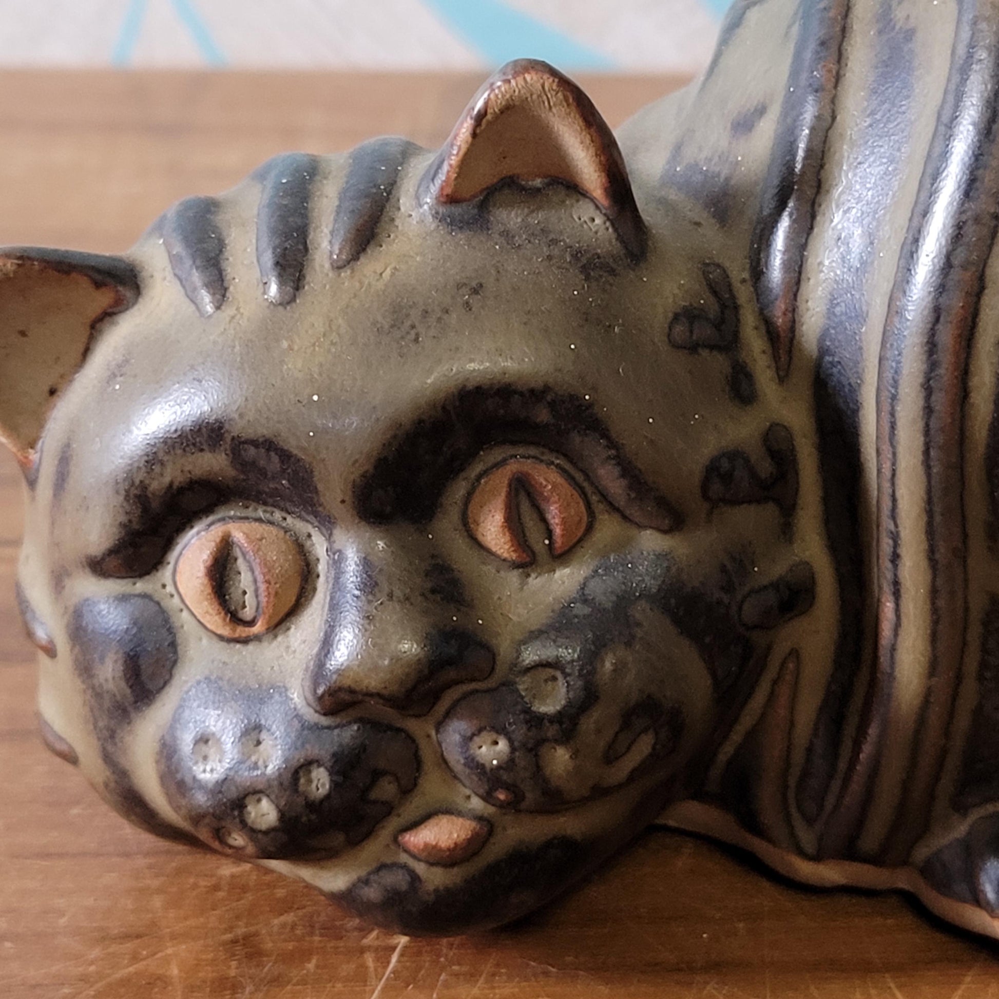 1970s Tremar Pottery cat money box