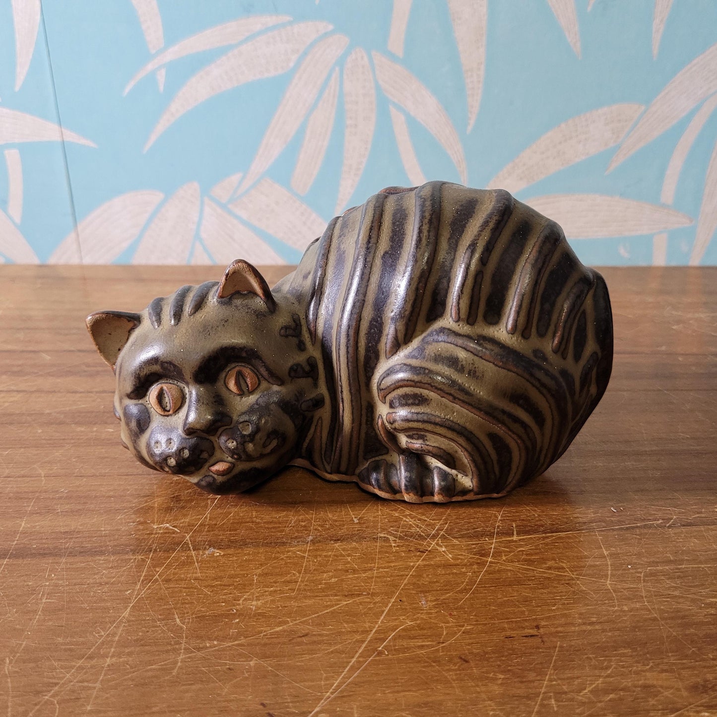 1970s Tremar Pottery cat money box