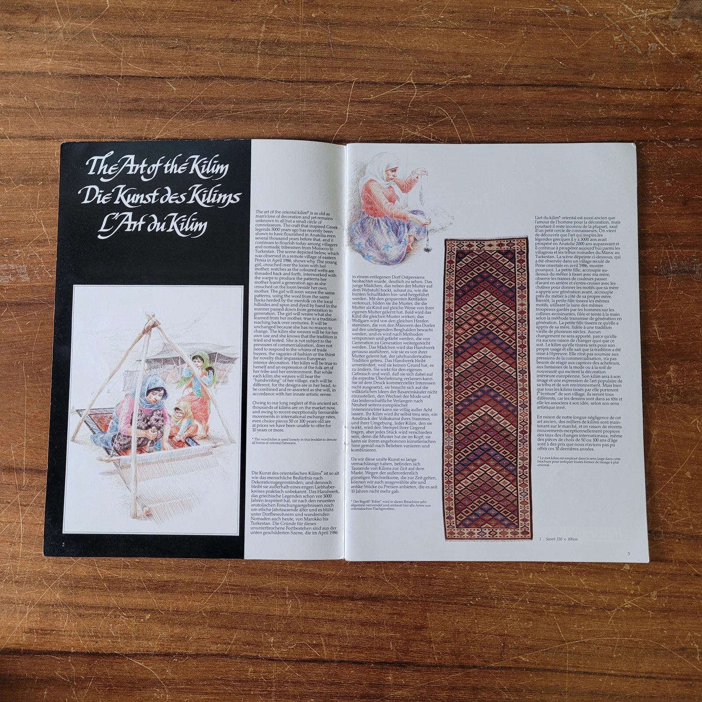 Kilim II - The Art of The Kilim, by the Gordon Reece Gallery (Softback, 1980s)