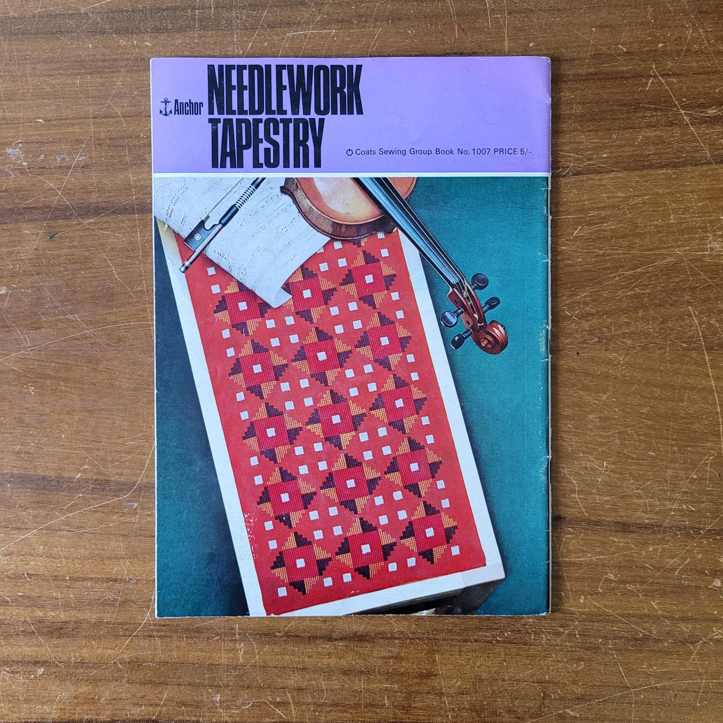 1965 Anchor Needlework Tapestry No.1007 pattern booklet, charts included