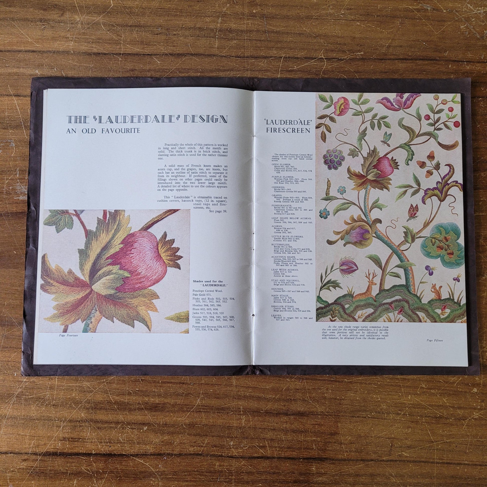 Jacobean Embroidery & Traditional Designs by Penelope (Softback, circa. 1900s)