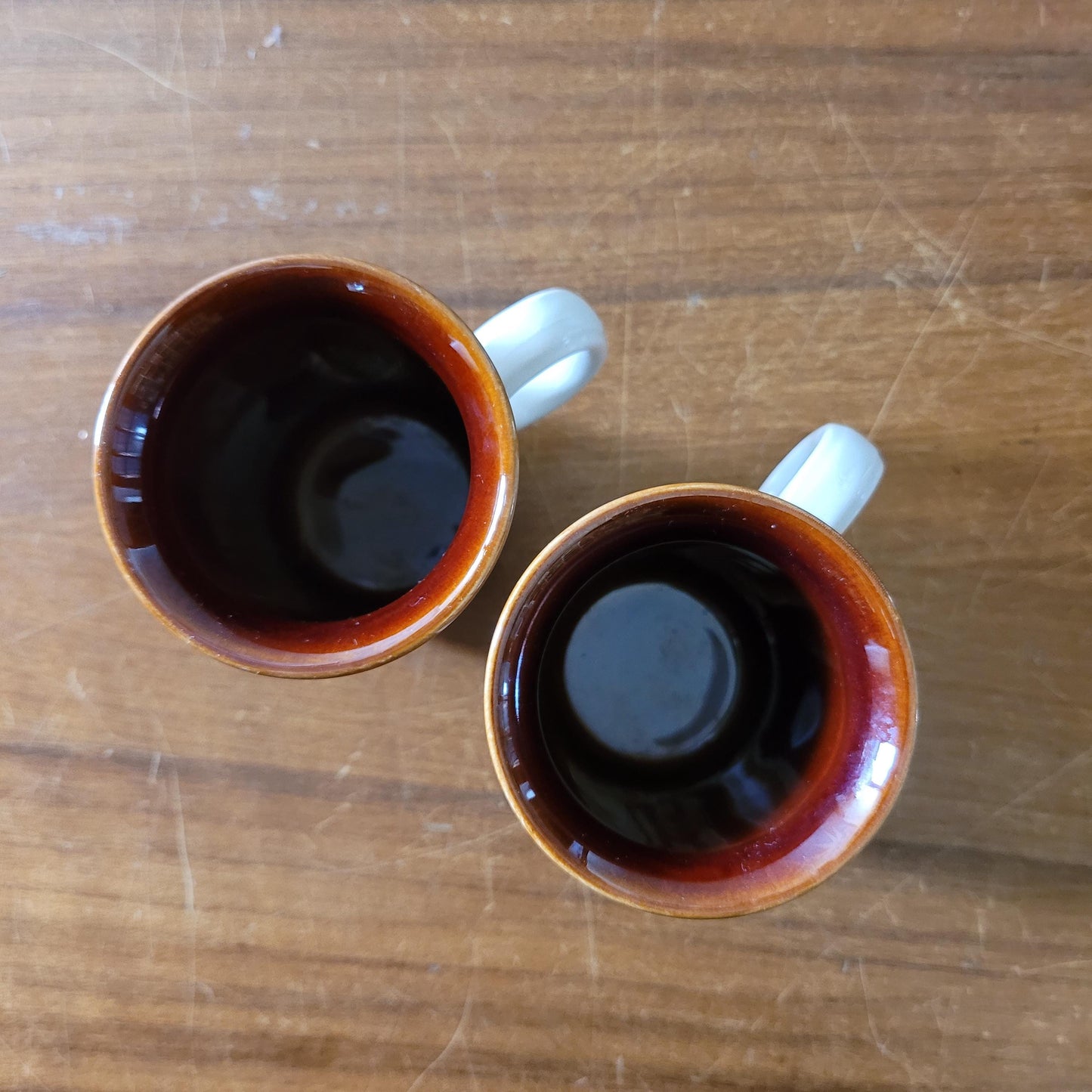 Pair of 1970s Churchill England Wildlife stoneware tea/coffee mugs