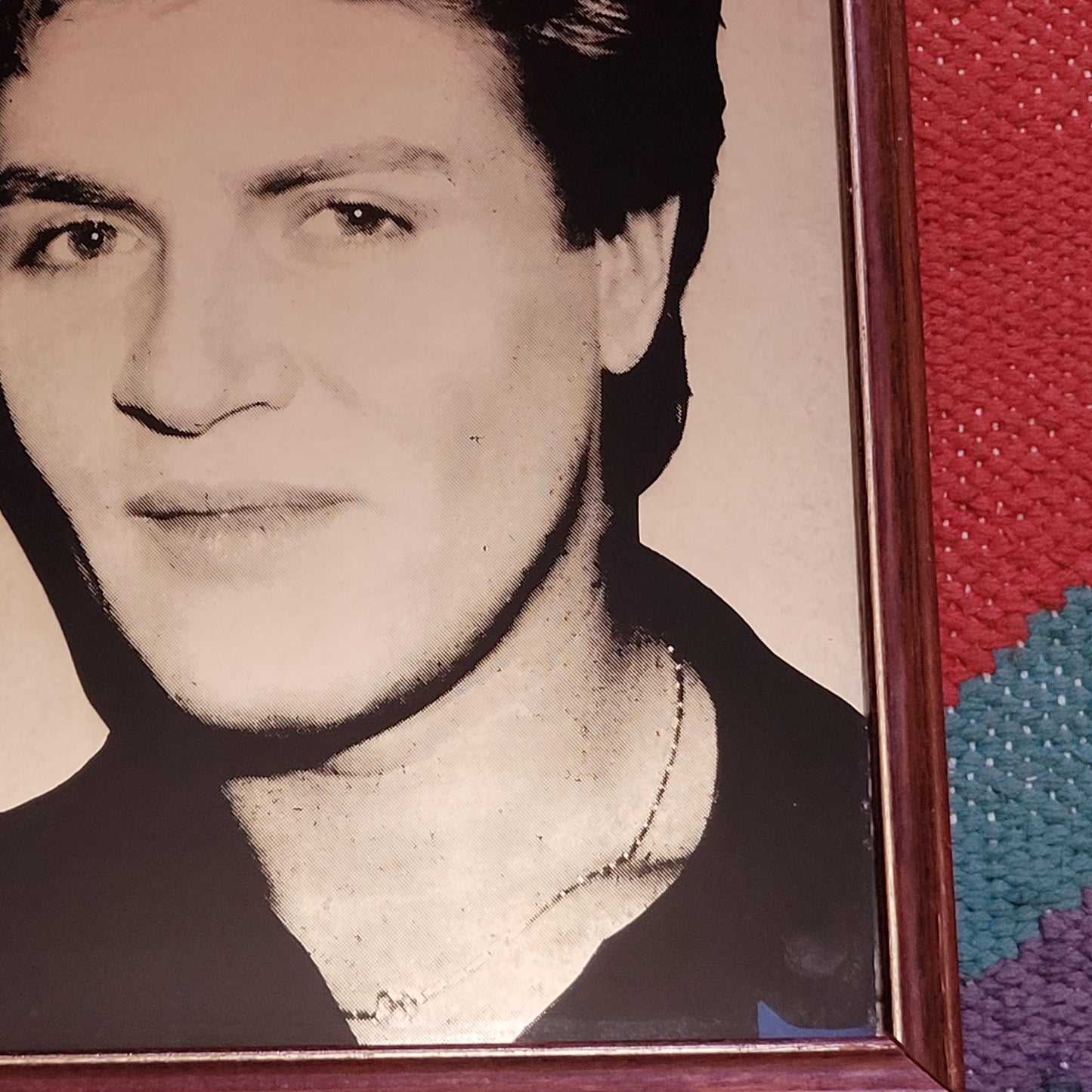 1980s Duran Duran's Simon Le Bon art mirror