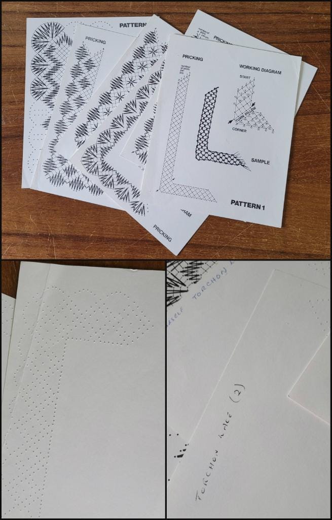 Teach Yourself Torchon Lace (work cards used, but complete), by Eunice Arnold (Softback, 1979)