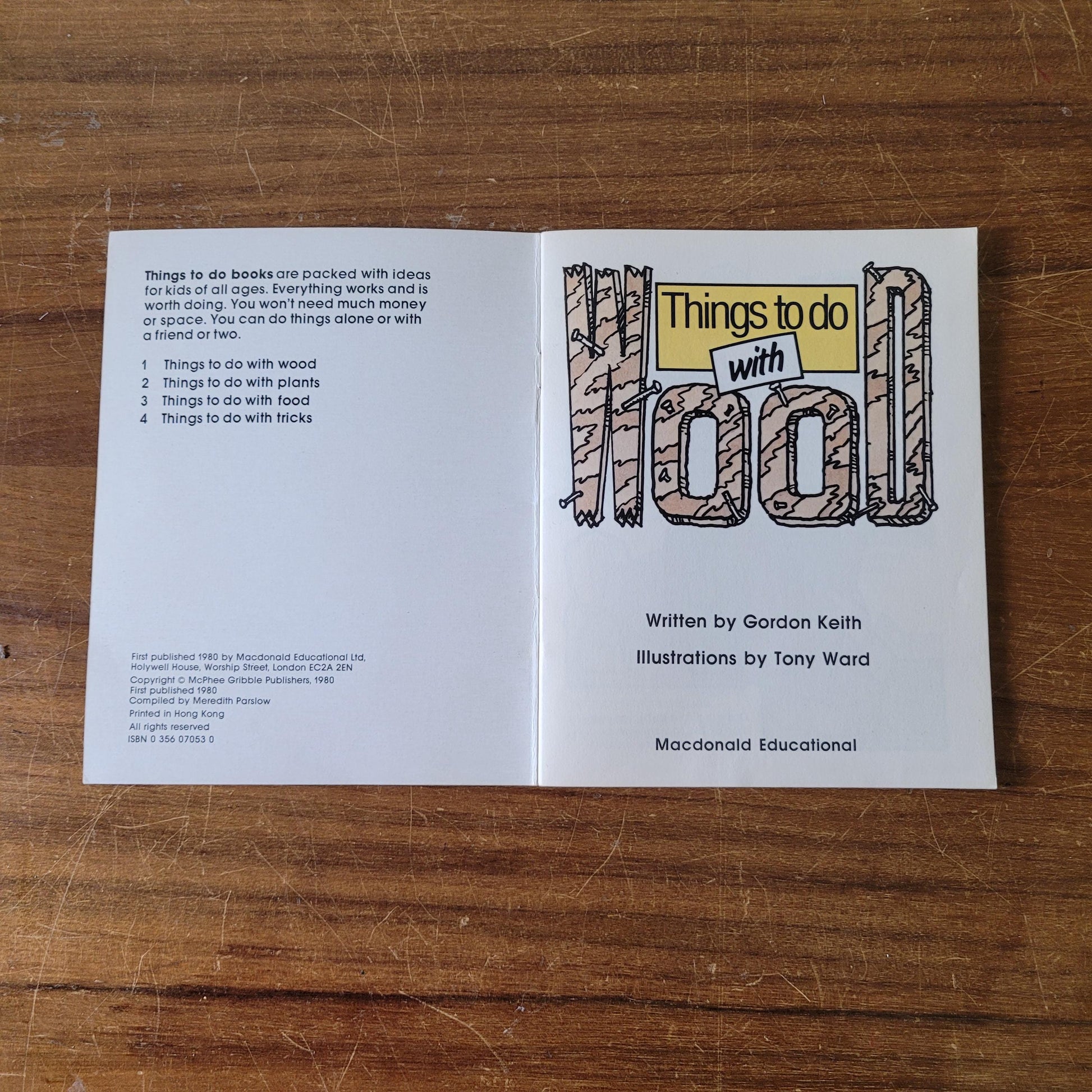 Things to do with Wood, by Gordon Keith (Softback, 1980)