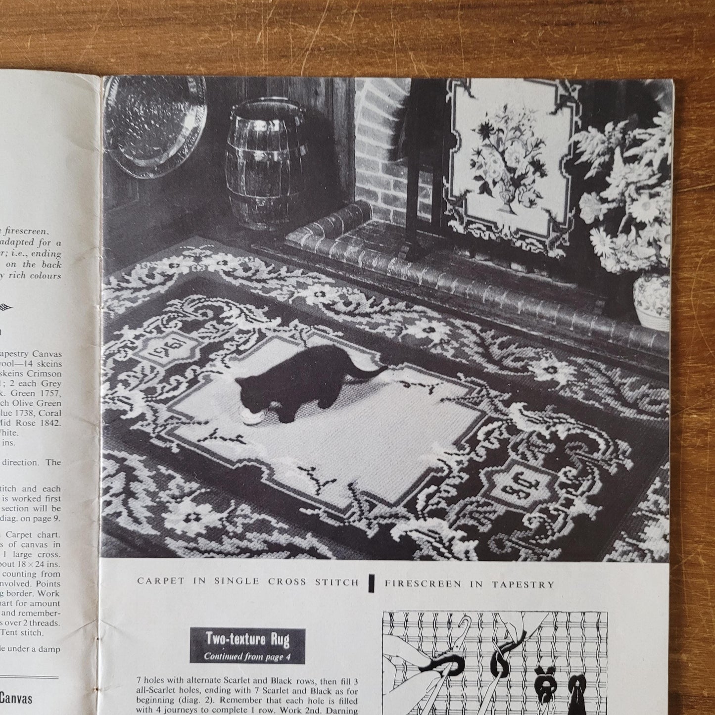 1960s Stitchcraft Stitched Rugs & Tapestries, second edition SC68 pattern booklet