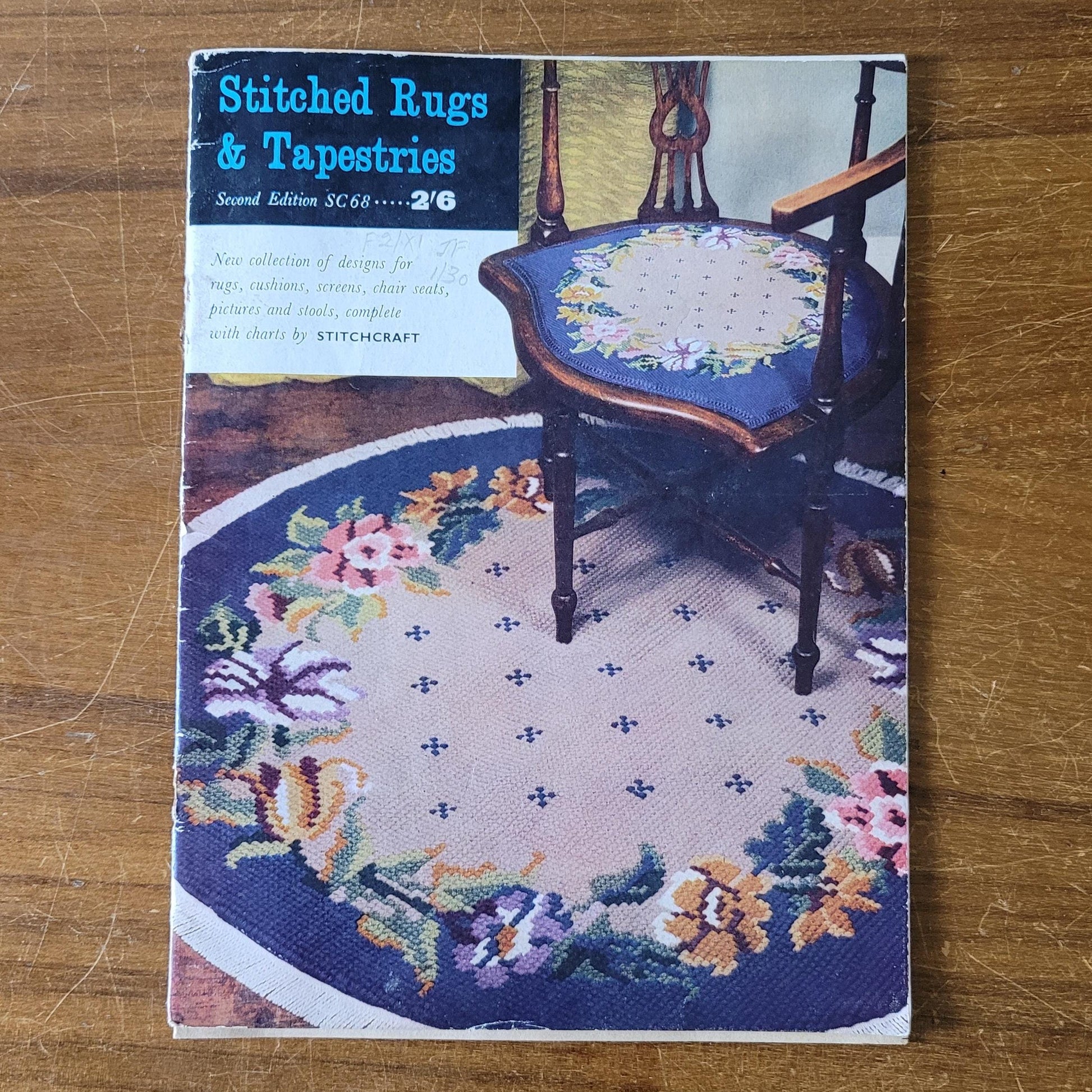 1960s Stitchcraft Stitched Rugs & Tapestries, second edition SC68 pattern booklet