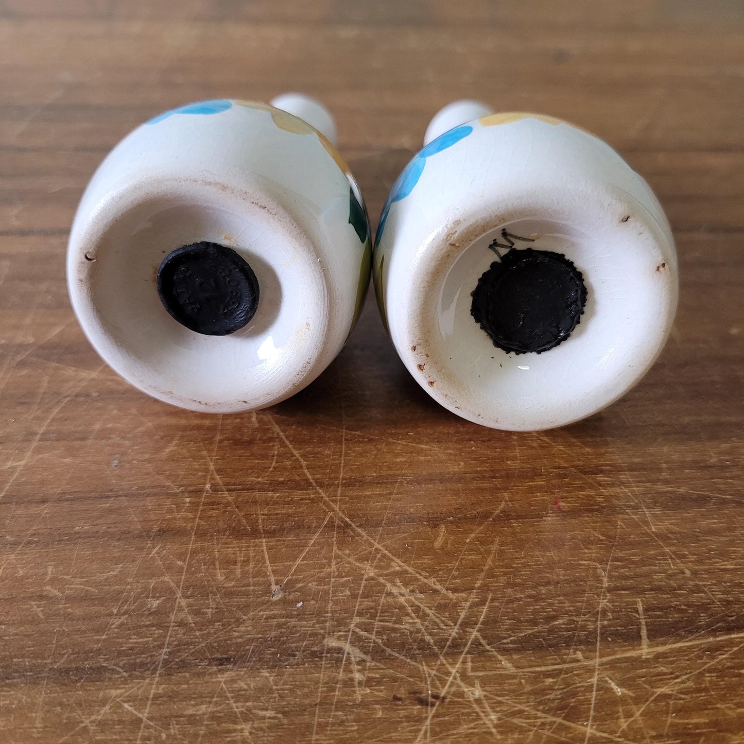 Vintage Toni Raymond (?) floral ceramic salt and pepper set
