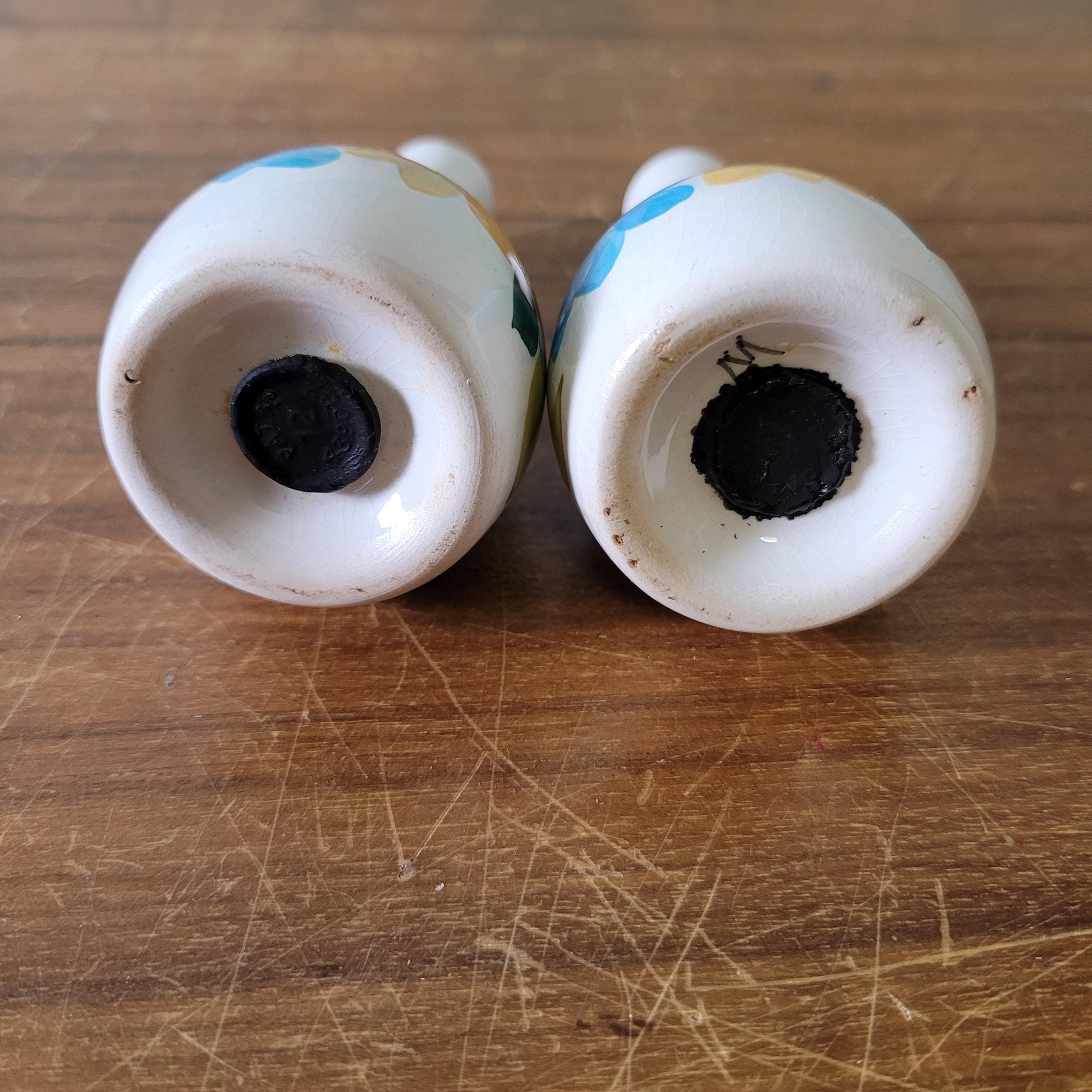 Vintage Toni Raymond (?) floral ceramic salt and pepper set