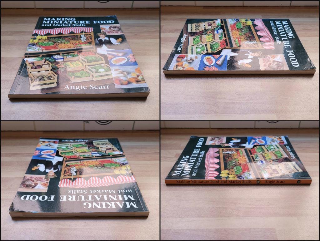 Making Miniature Food & Market Stalls, by Angie Scarr, signed by author (Softback, 2002)