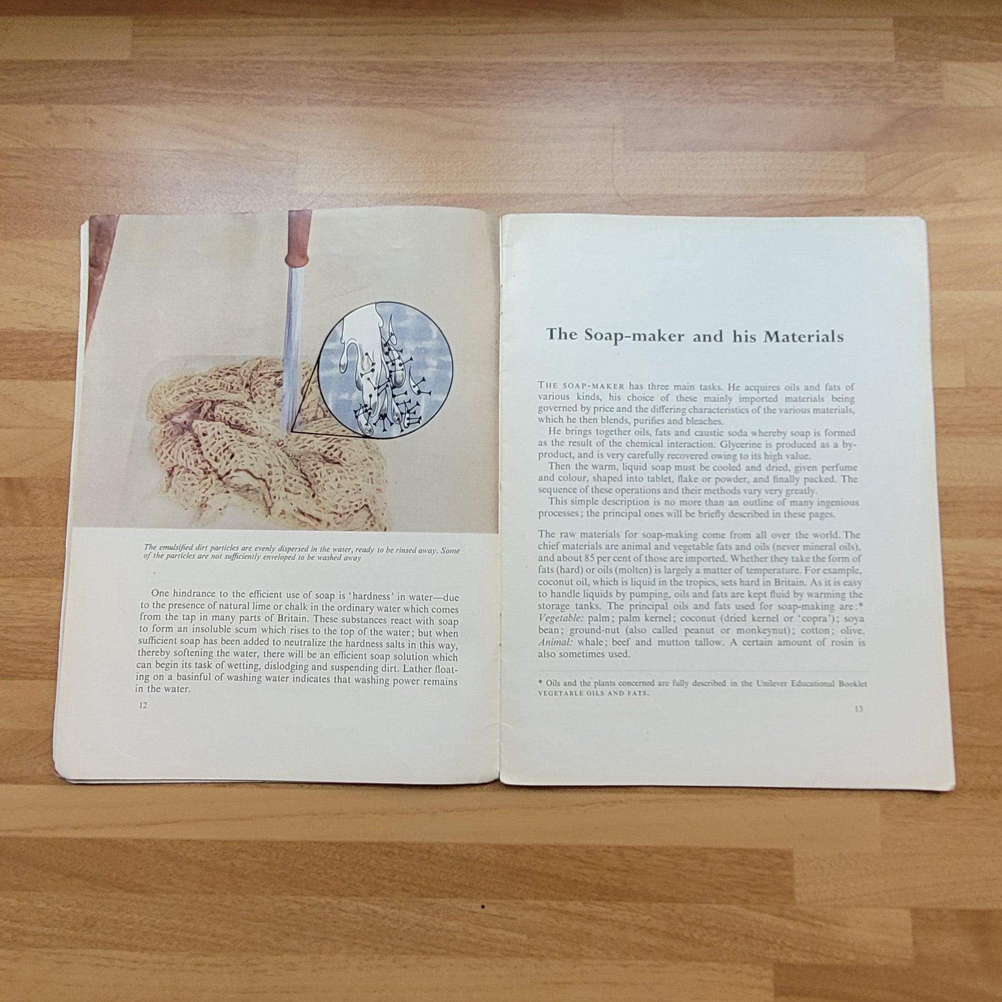 Soapmaking; a Unilever educational leaflet (Softback, 1958)