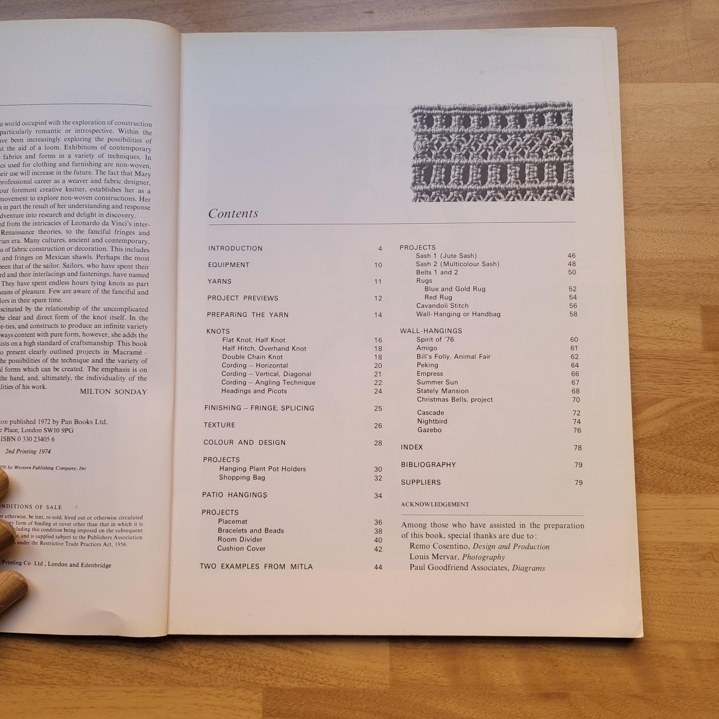 Pan Craft Books: Macrame, by Mary Walker-Phillips (Softback, 1974)