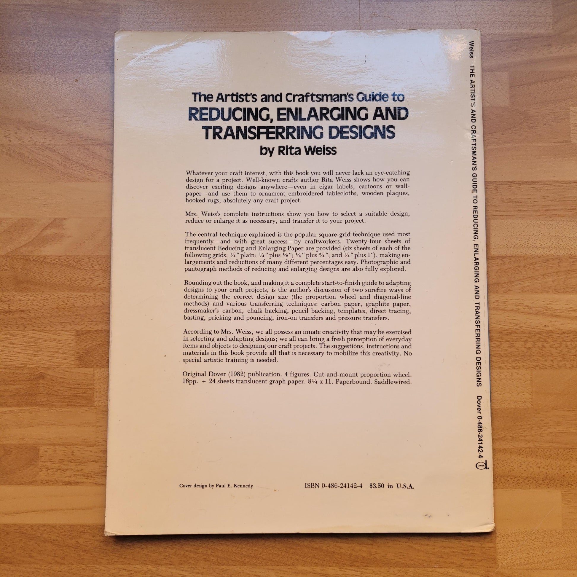 The Artist's & Craftsman's Guide to Reducing, Enlarging and Transferring Designs, by Rita Weiss (Softback, 1983)