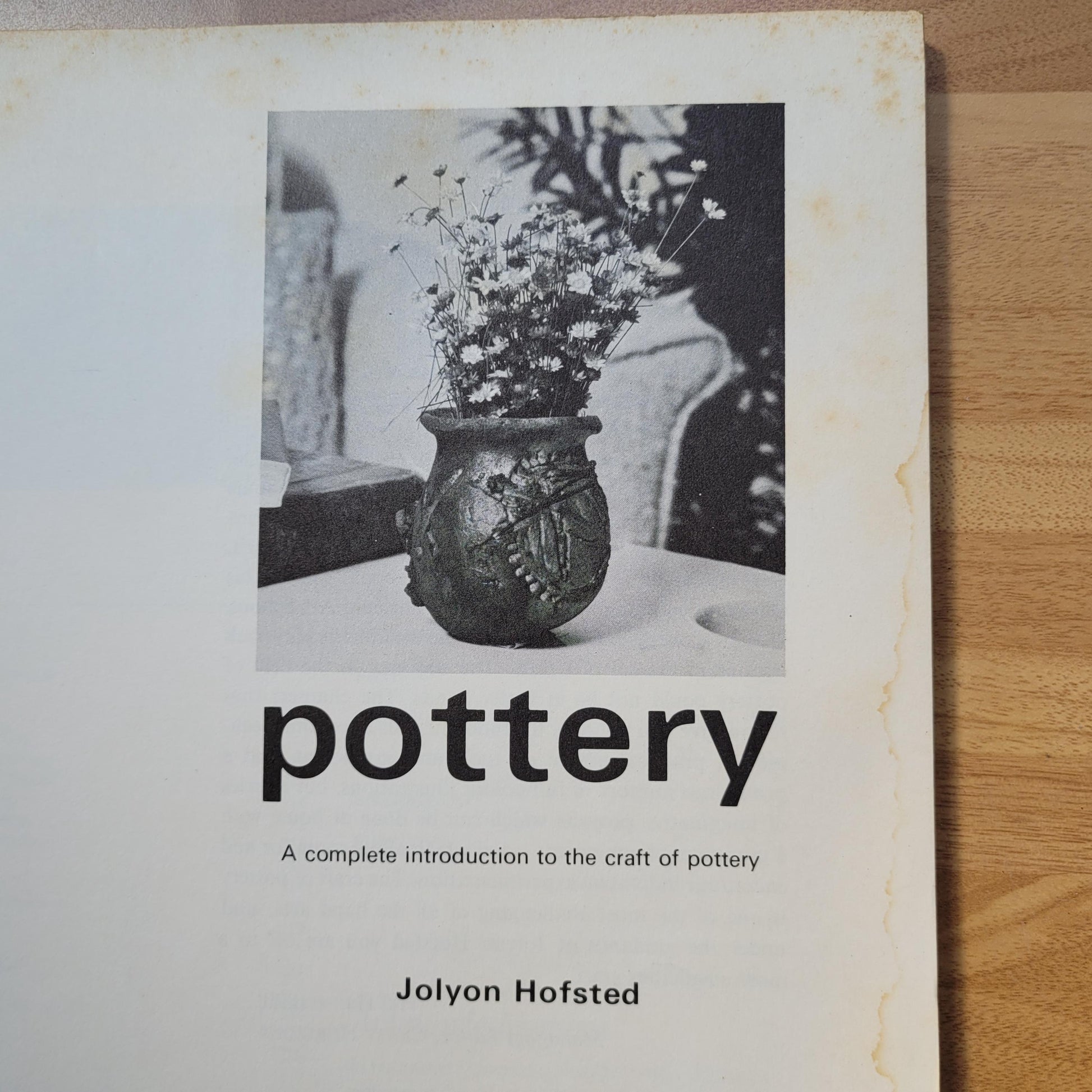 Pan Craft Books: Pottery, by Jolyon Hofsted (Softback, 1972)