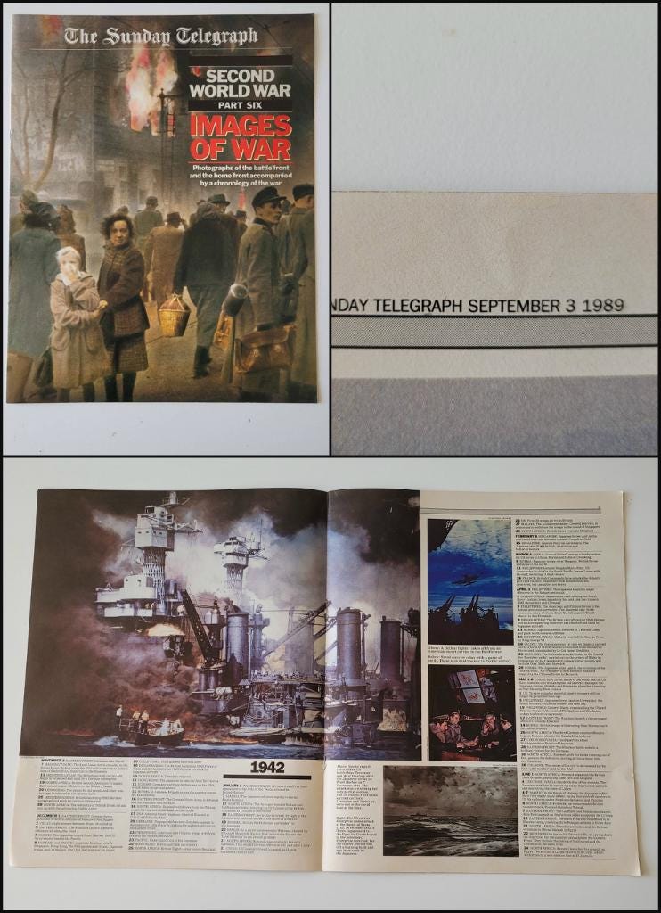 John Keegan's History of the Second World War, for The Daily Telegraph 1989; parts one to seven