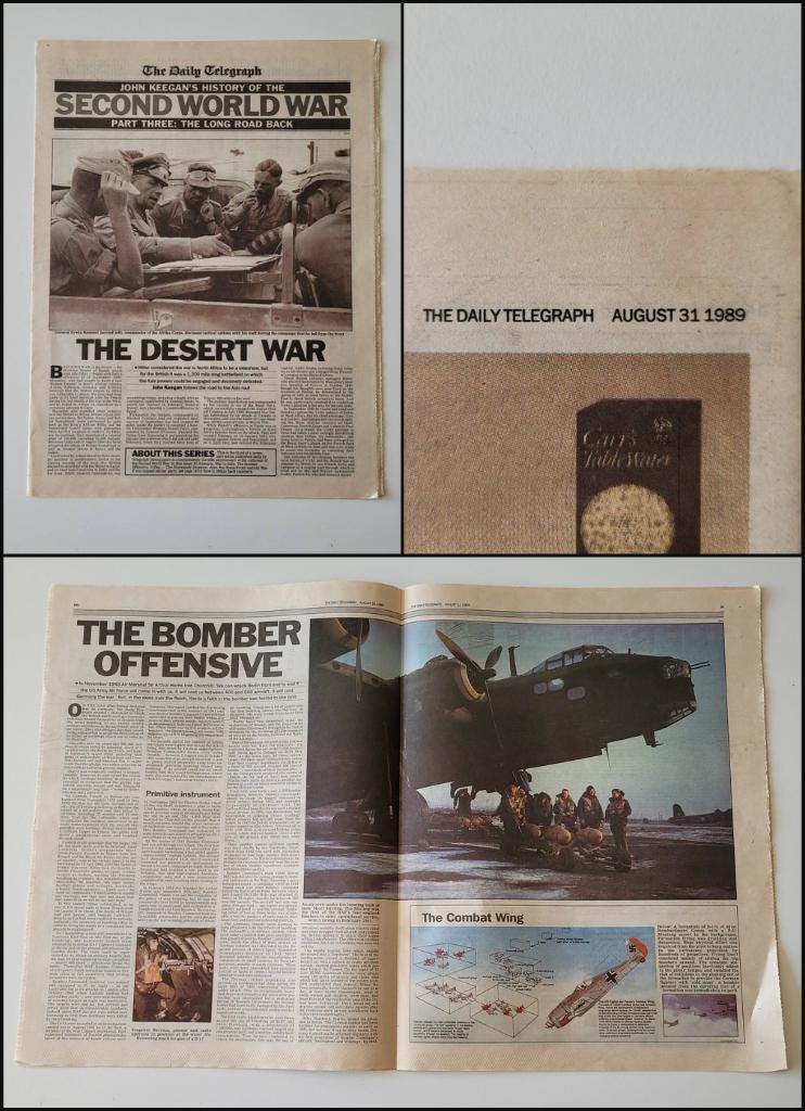 John Keegan's History of the Second World War, for The Daily Telegraph 1989; parts one to seven