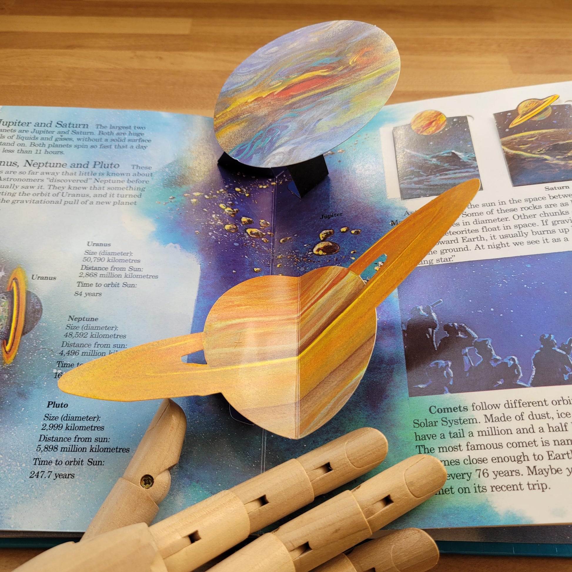 Exploring the Solar System; a pop-up science book, by Pete Seymour (Hardback, 1990)