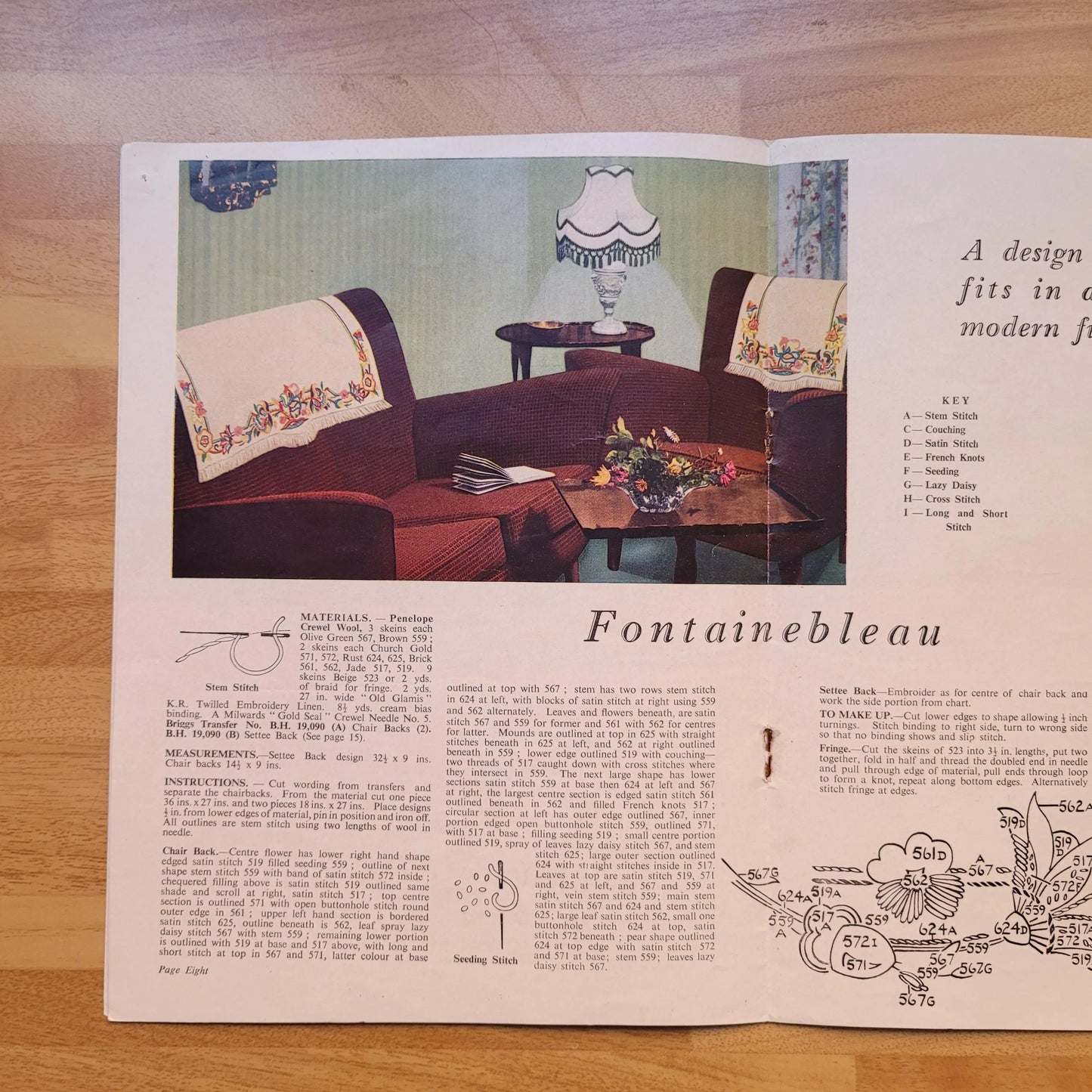 1970s Modern Jacobean by Penelope, a Needlecraft publication