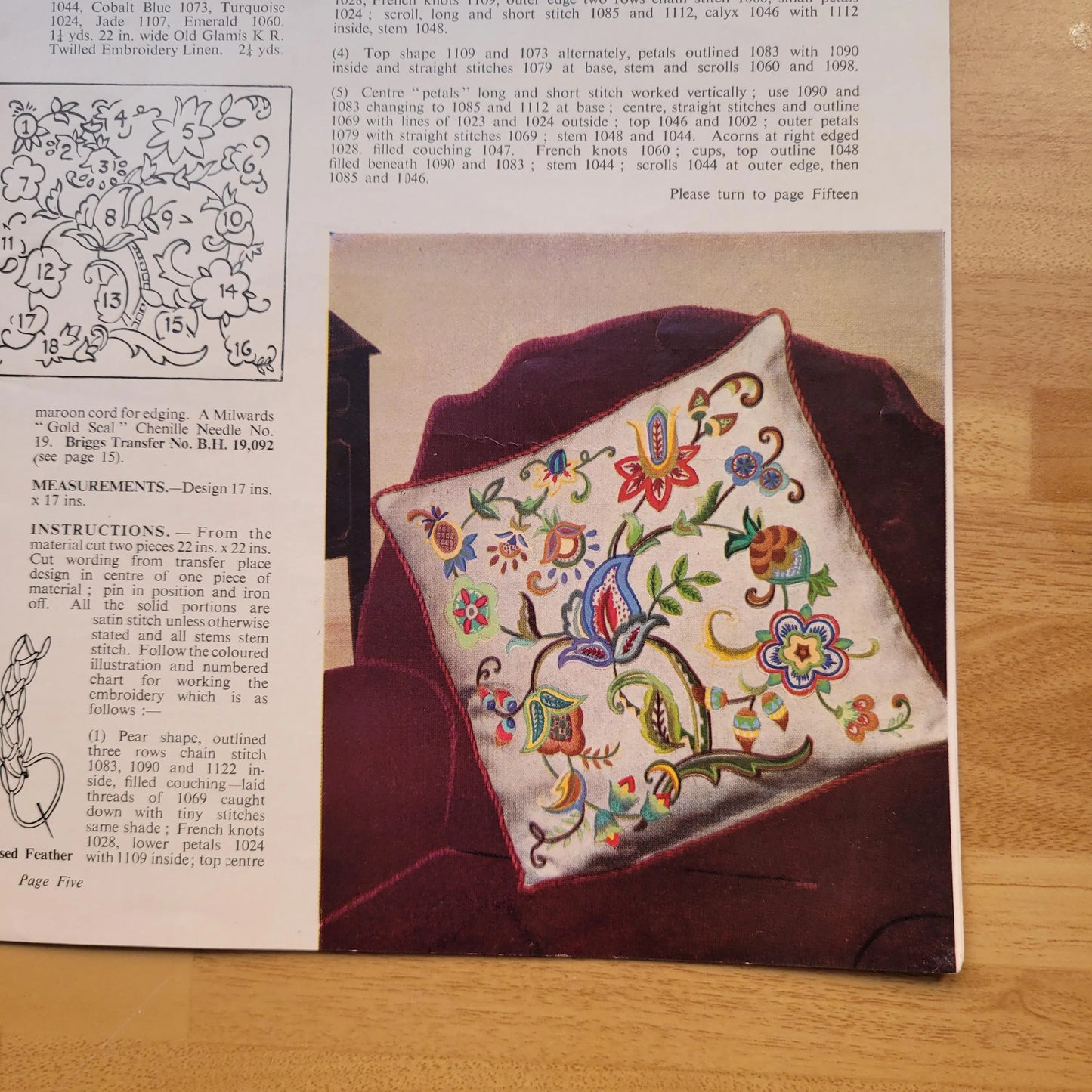 1970s Modern Jacobean by Penelope, a Needlecraft publication