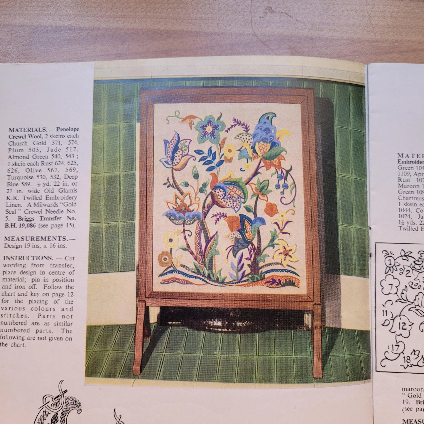 1970s Modern Jacobean by Penelope, a Needlecraft publication