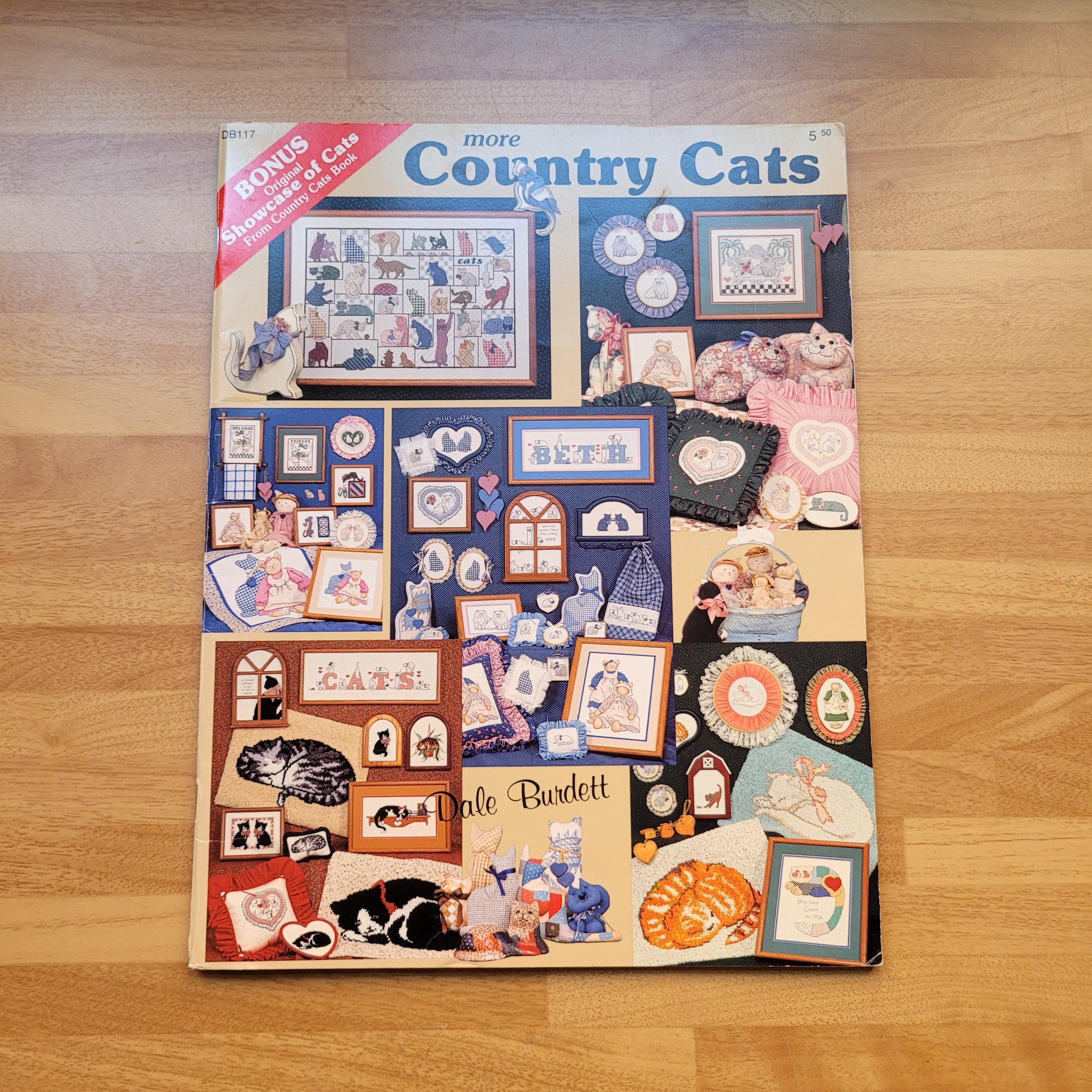 More Country Cats counted cross stitch pattern booklet, by Dale Burdett (1988)