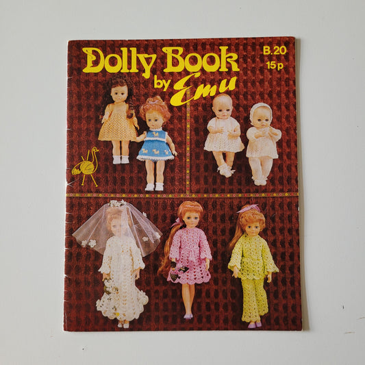 1970s Dolly Book by Emu B20 knitting & crochet patterns for doll's clothes dolls