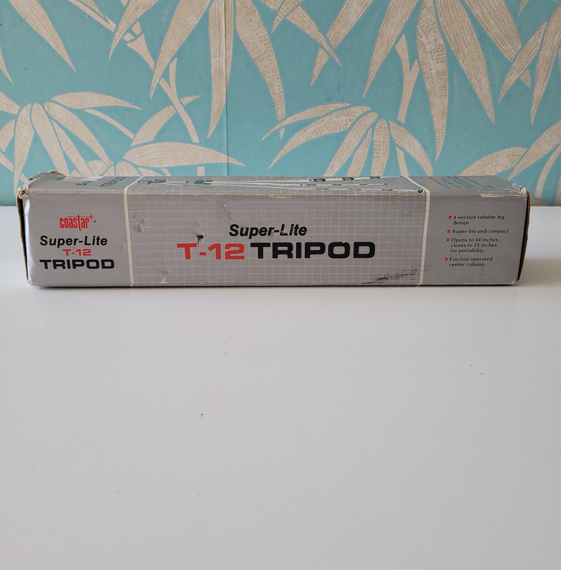 Vintage Coastar Super-lite T-12 camera tripod with box
