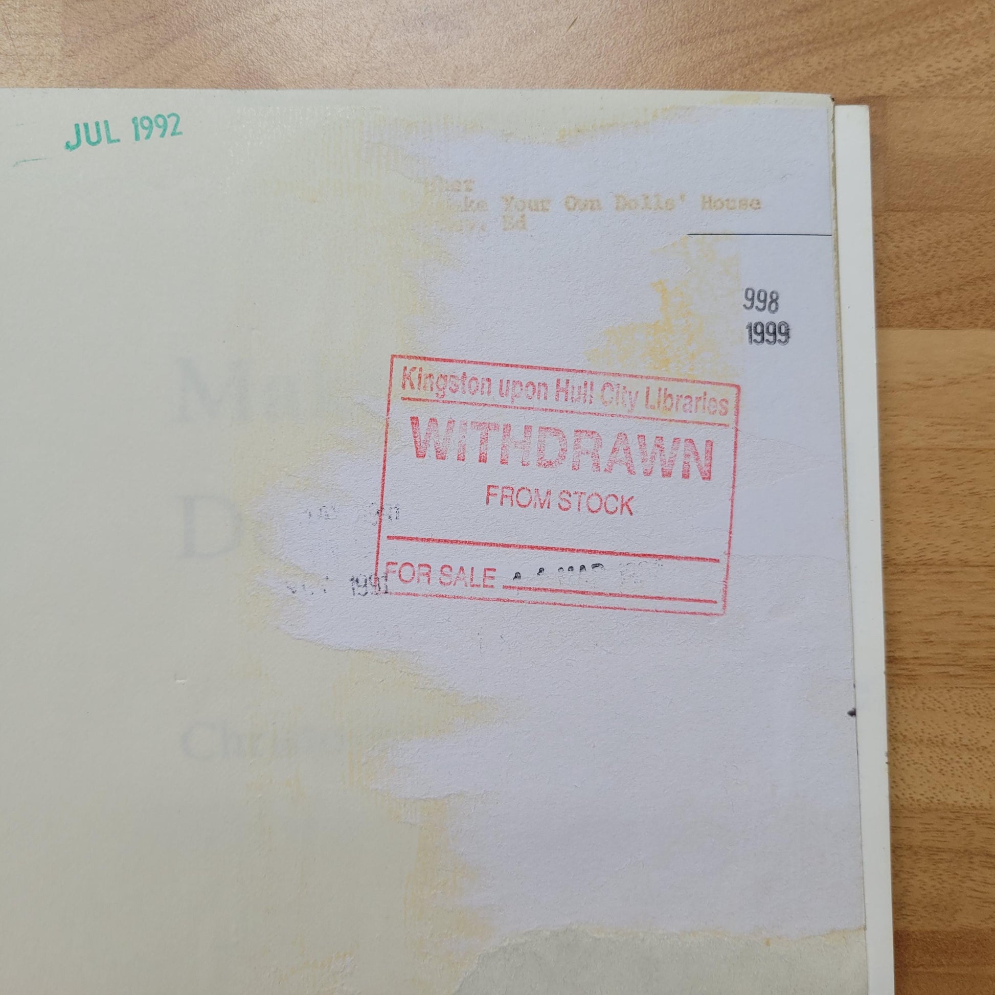 Make Your Own Doll's House, by Christopher Cole (Softback, 1989)