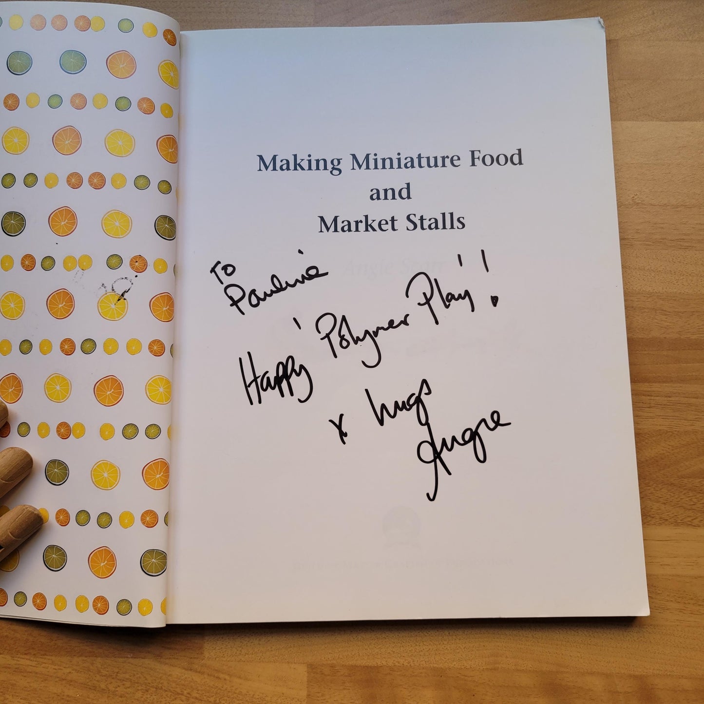 Making Miniature Food & Market Stalls, by Angie Scarr, signed by author (Softback, 2002)