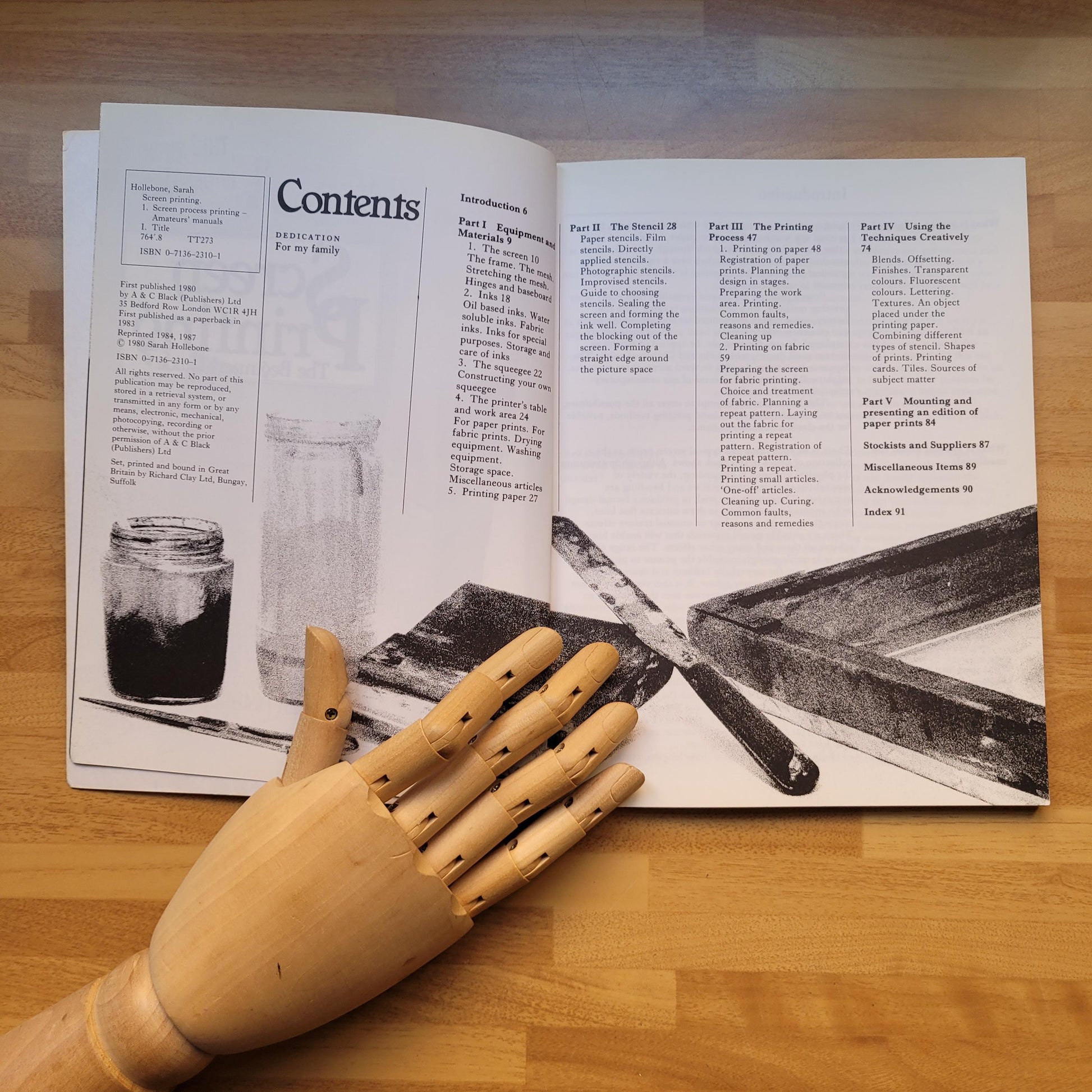 Screenprinting - The Beginner's Guide, by Sarah Hollebone (Softback, 1987)