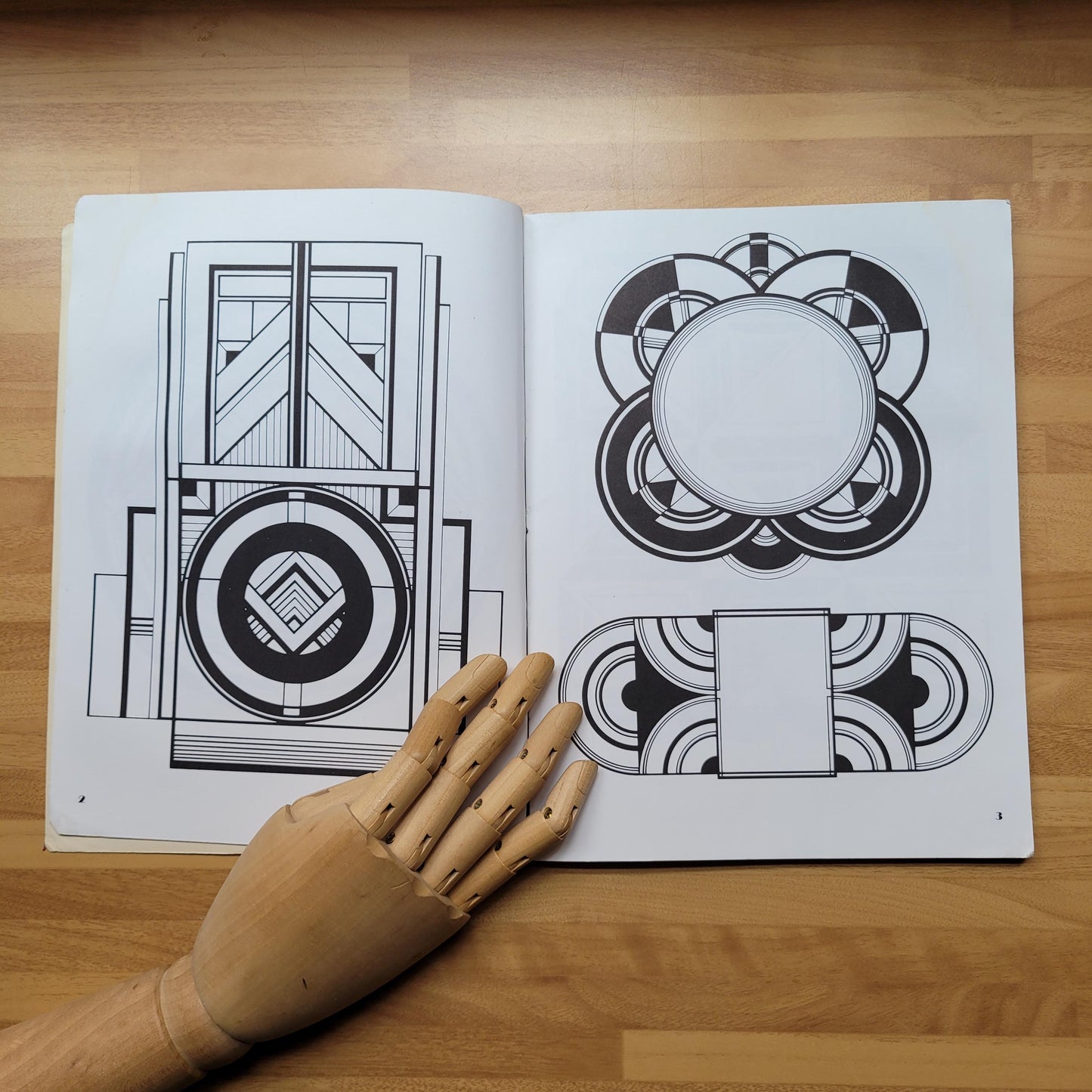 Art Deco Designs & Motifs - over 100 examples rendered by Marcia Loeb (Softback, 1972)