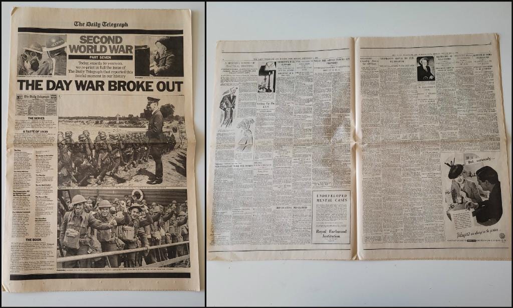 John Keegan's History of the Second World War, for The Daily Telegraph 1989; parts one to seven