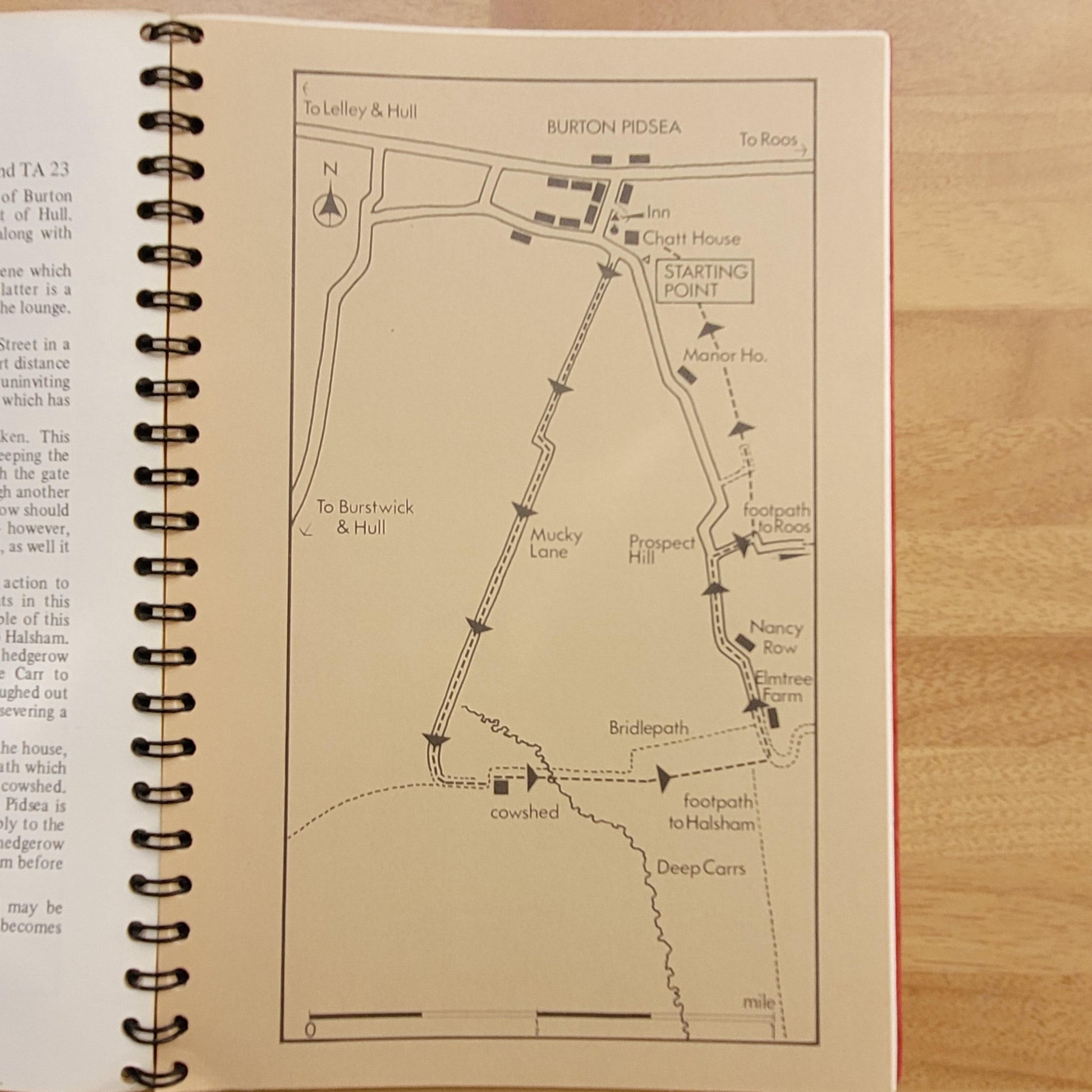 Country Walks Around Hull, by Barry Cundhill (Softback, 1977)