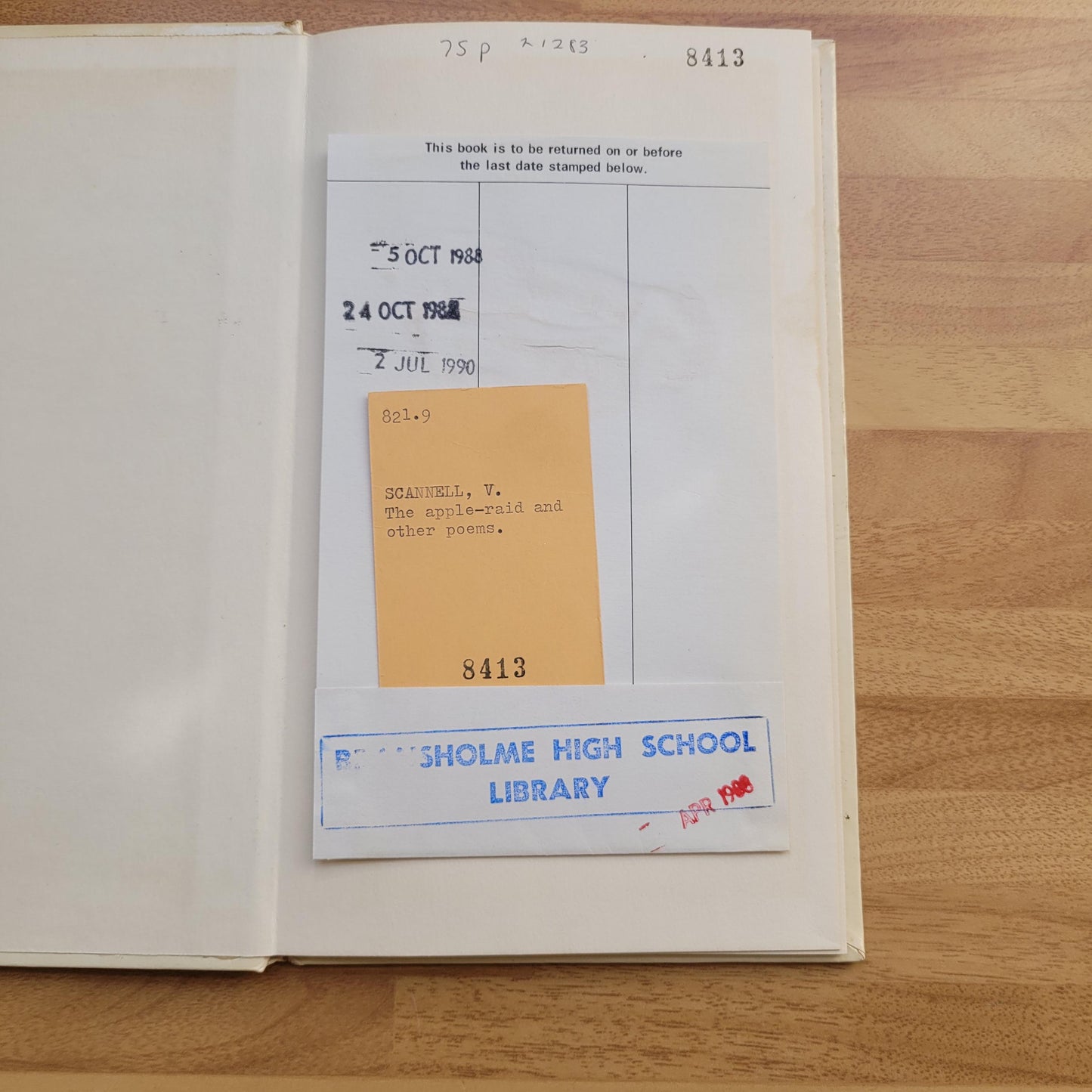 The Apple-Raid, & Other Poems, by Vernon Scannell (Hardback, 1974)