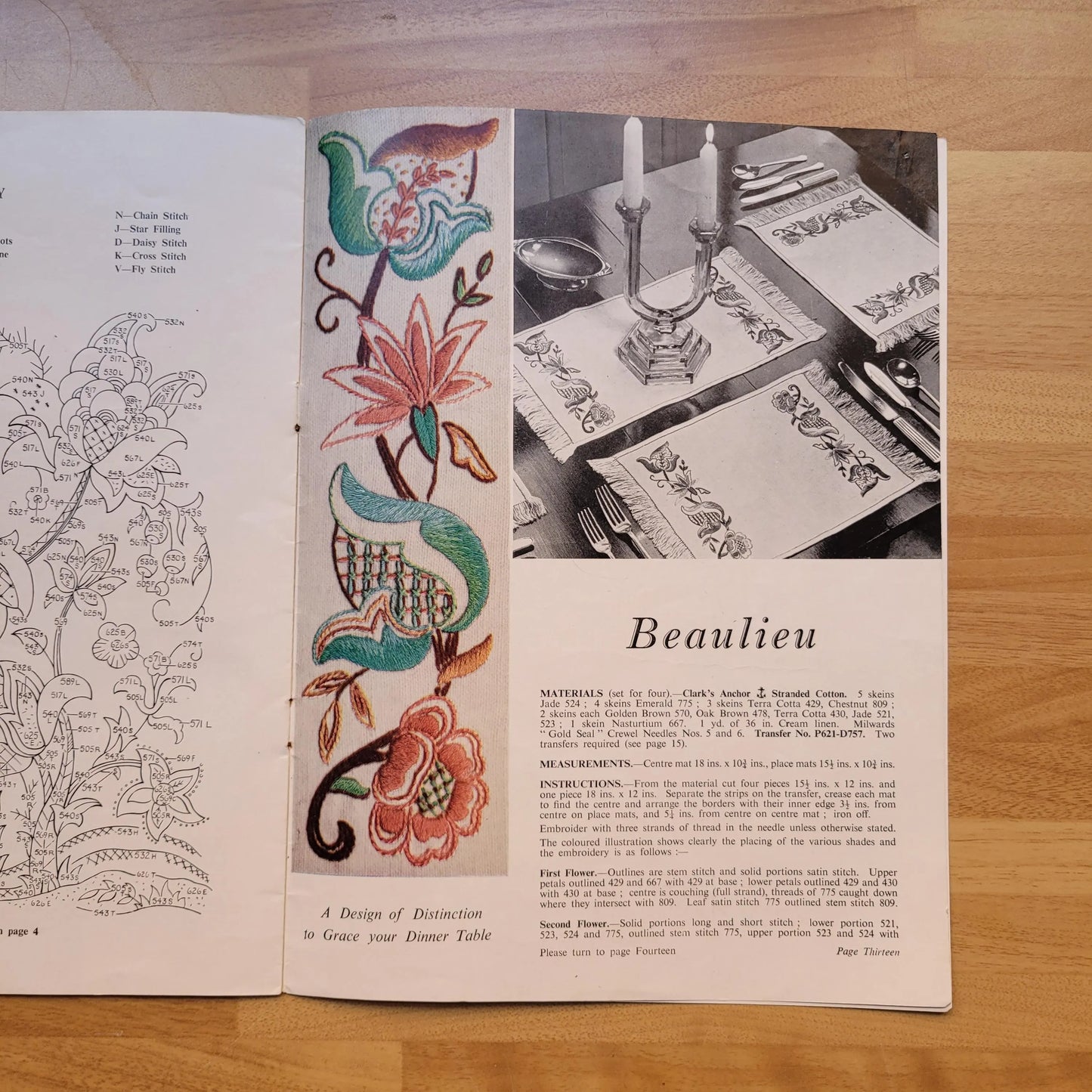 1970s Modern Jacobean by Penelope, a Needlecraft publication